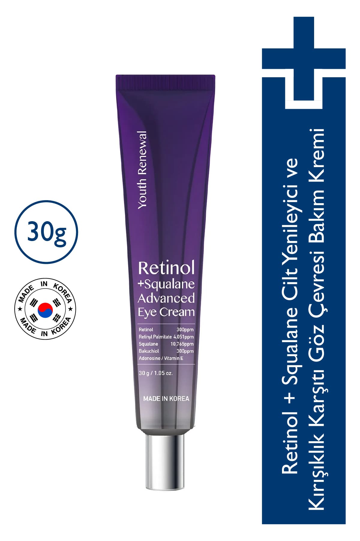 Dermal Dr+MEDM Retinol + Squalane Cilt Yenileyici ve Kırışıklık Karşıtı Göz Çevresi Bakım Kremi 30 gr