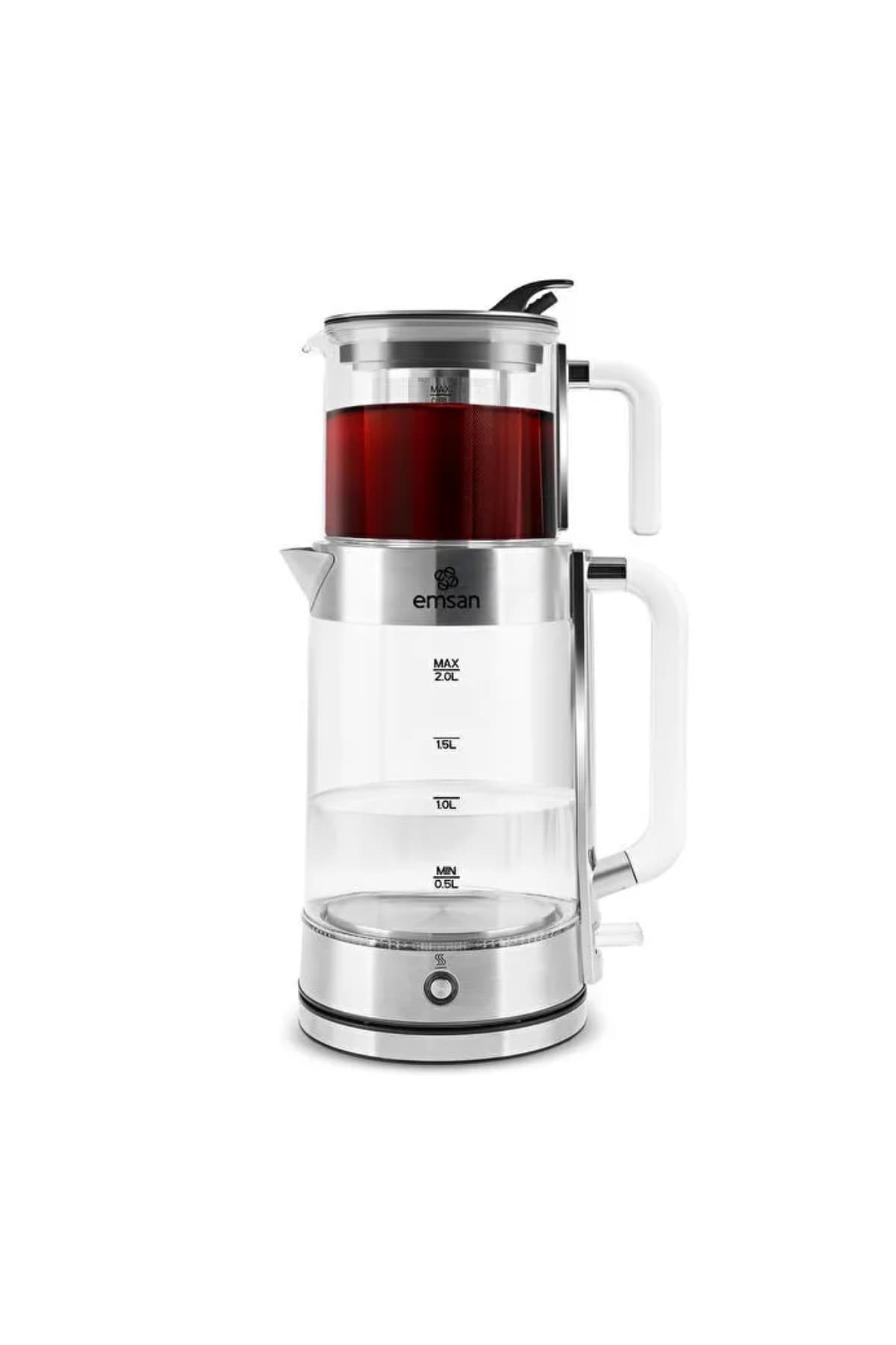 Emsan Feel Steel XL Cam Çay Makinesi 30 Fincan
