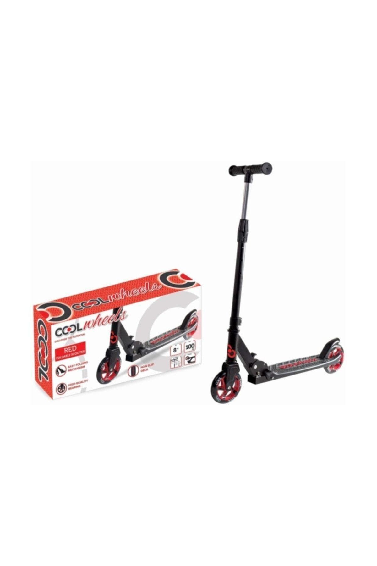 Cool Wheels Kırmızı Katlamalı 2 Tekerlekli Dev Teker Scooter