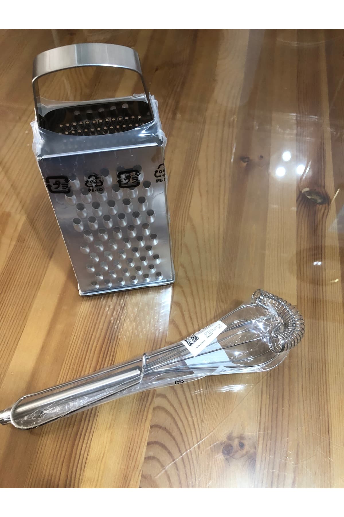 IKEA 2 Parça Çelik Rende + 2 Li Çırpıçı Çelik