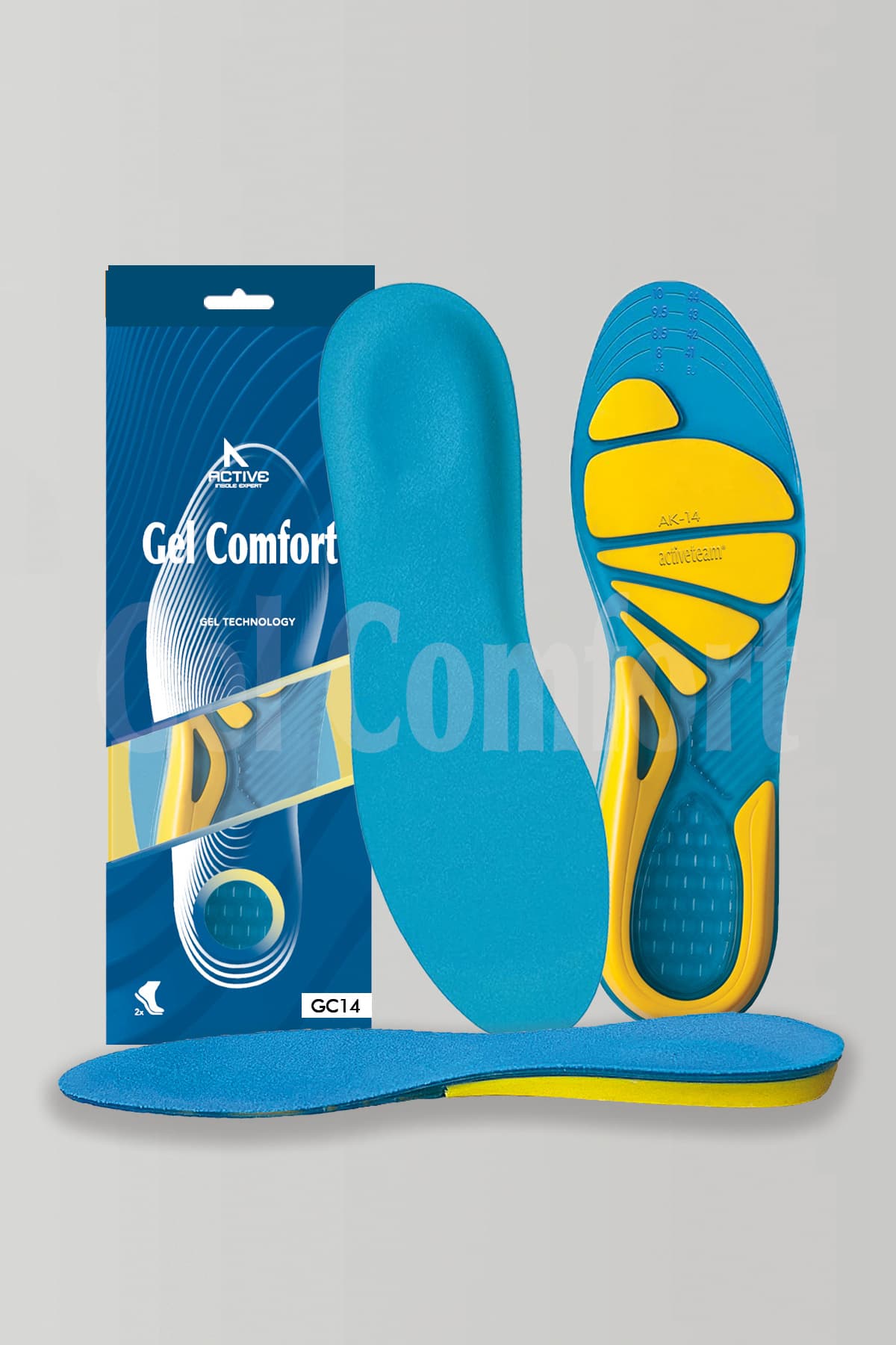 Gel Comfort GC14 | Yumuşak Jel, Rahat, Konfor, Günlük ve Spor Ayakkabılar İçin Ortopedik Destekli İç Tabanlık