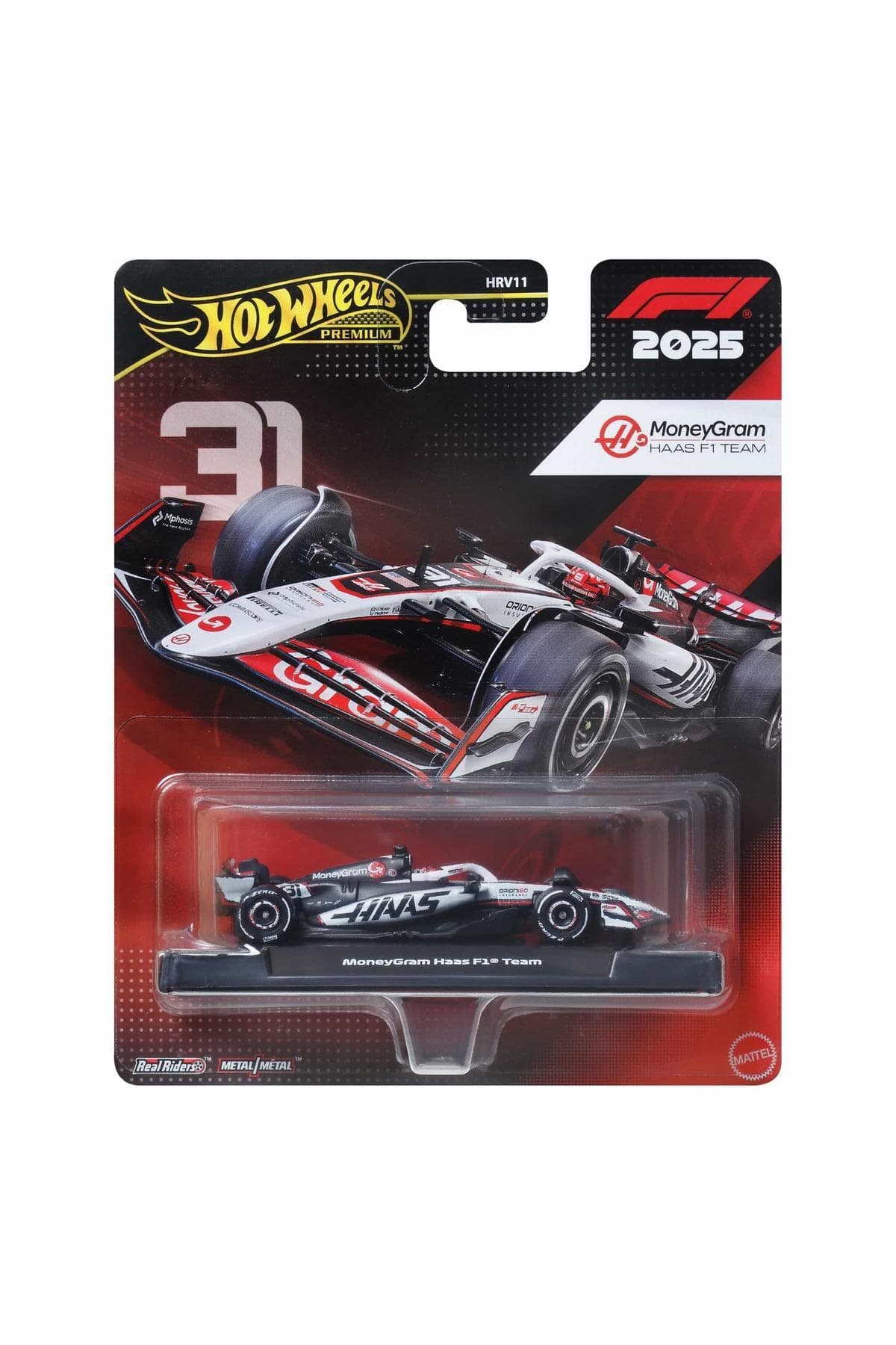 HOT WHEELS 1:64 ölçekli premium metal Formula 1® oyuncak yarış arabası, koleksiyona uygun JKD78