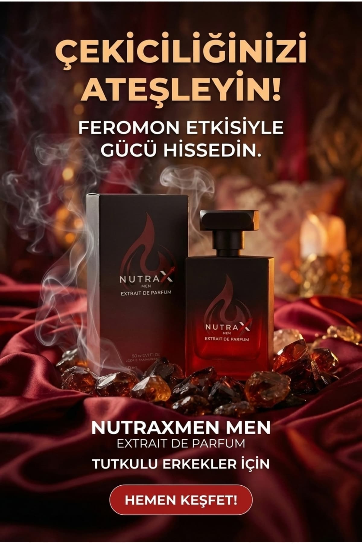 NUTRAX Nutraxmen Kalıcı Erkek Parfüm EDP 50 ml Odunsu Baharatlı