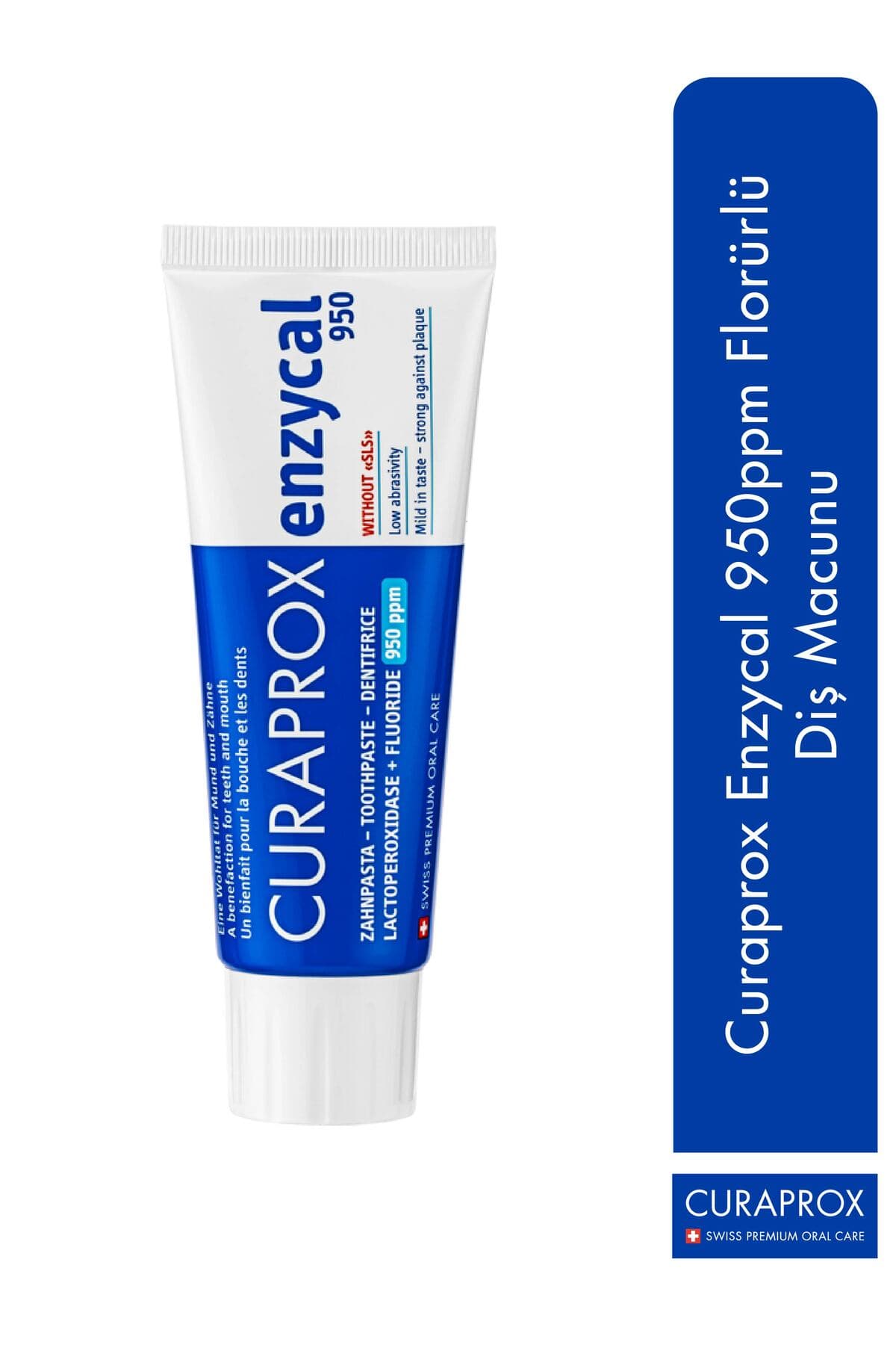 Curaprox Enzycal 950ppm Florürlü Diş Macunu 75ml