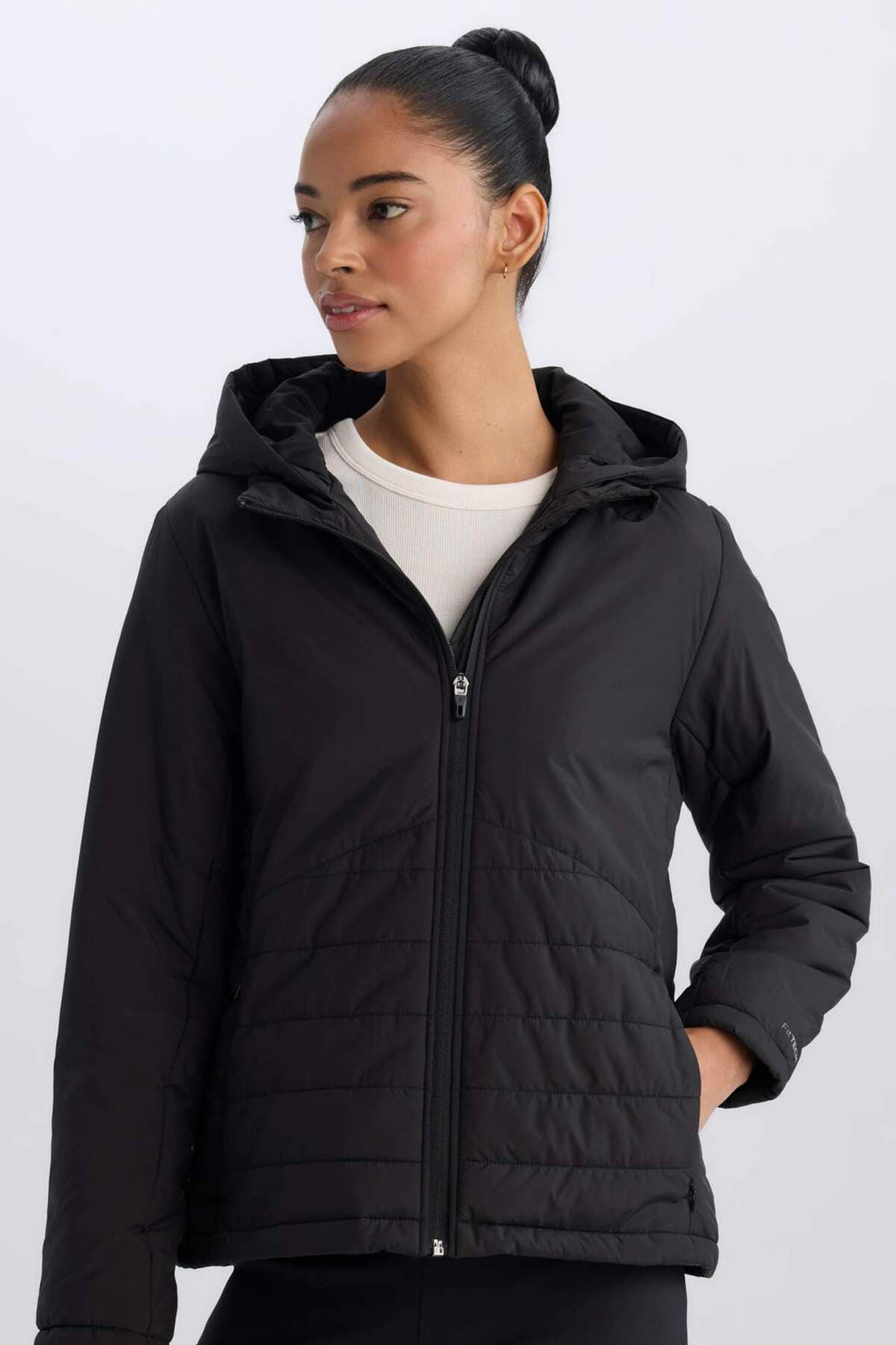 Defacto Su İtici Regular Fit Kapüşonlu Fermuarlı Mevsimlik Mont D6085AX25SP