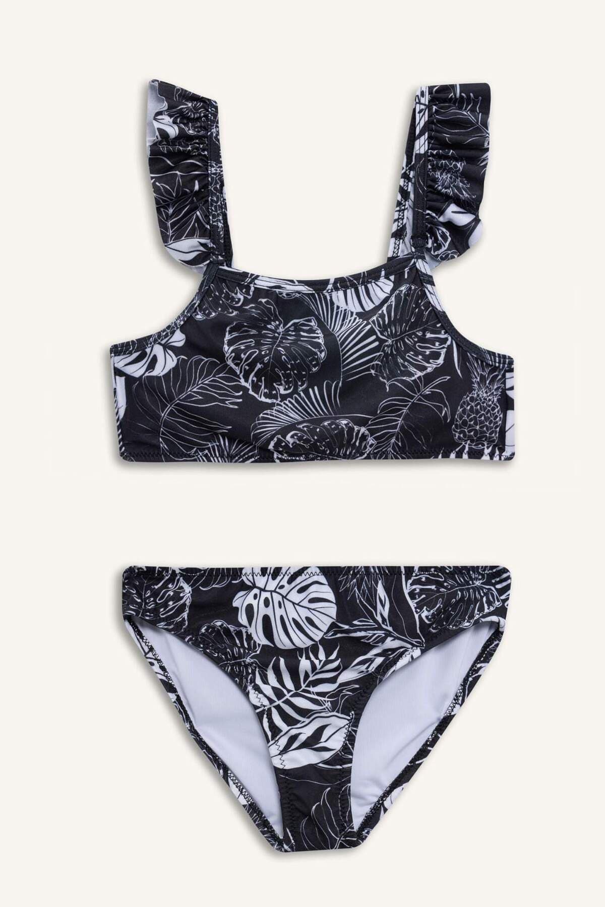 Defacto Çiçekli Bikini Takımı Kız Çocuk E5223A825HS