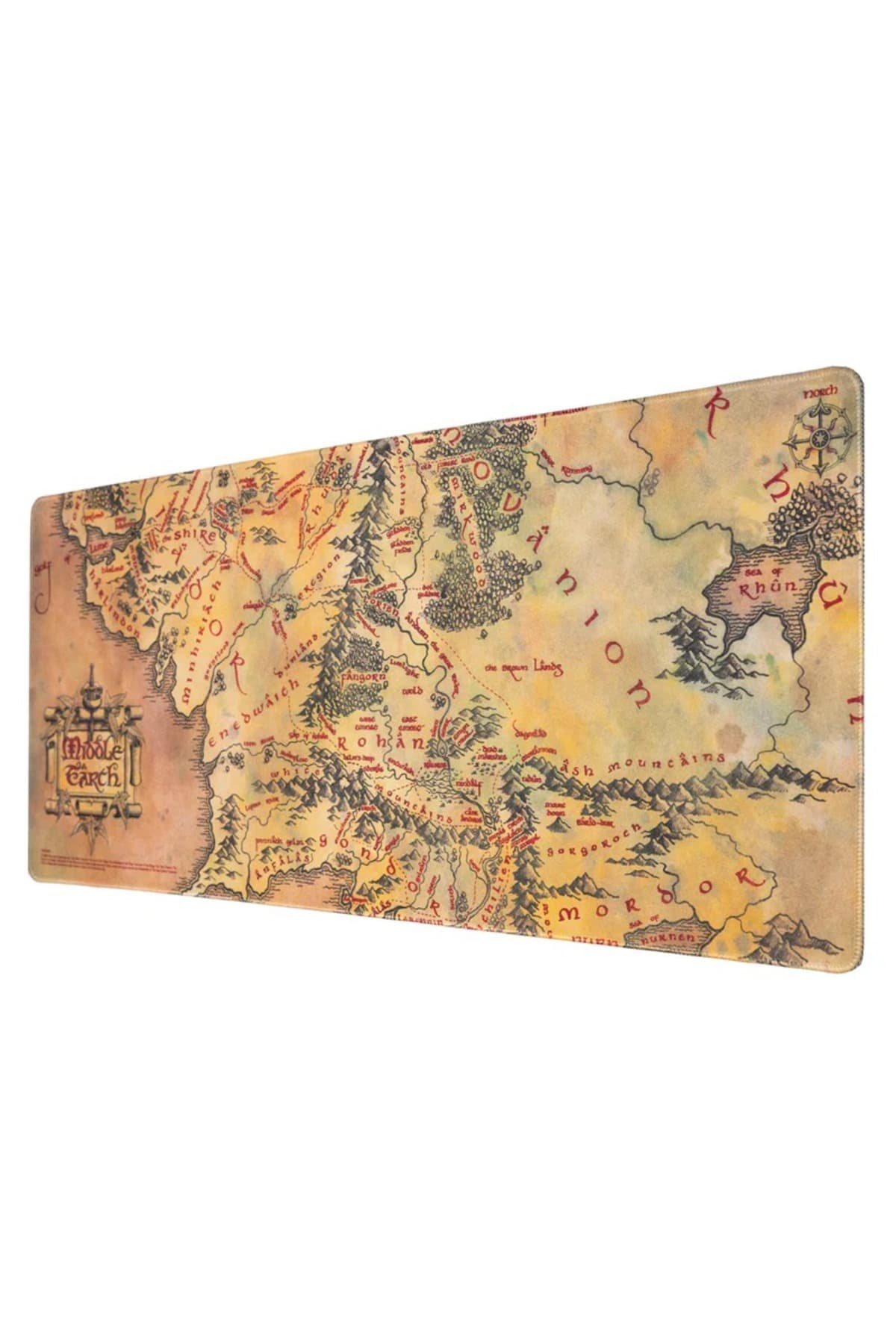 MO DOU 90x40 XXL Gaming Mouse Pad Antik Harita Desenli Kaymaz Taban Büyük Boy Oyuncu Mousepad