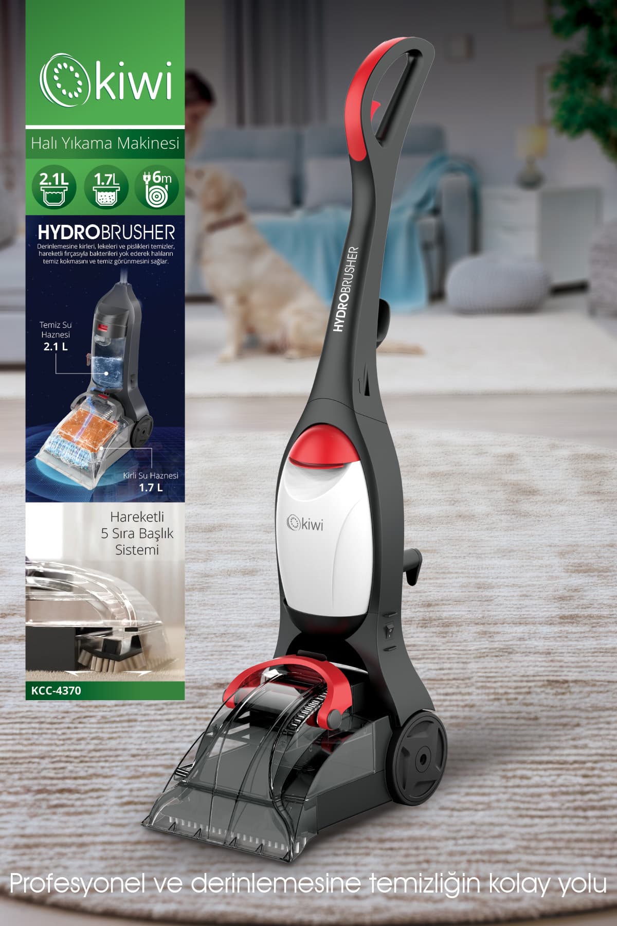Kiwi Kcc-4370 Profesyonel Halı Yıkama Makinesi
