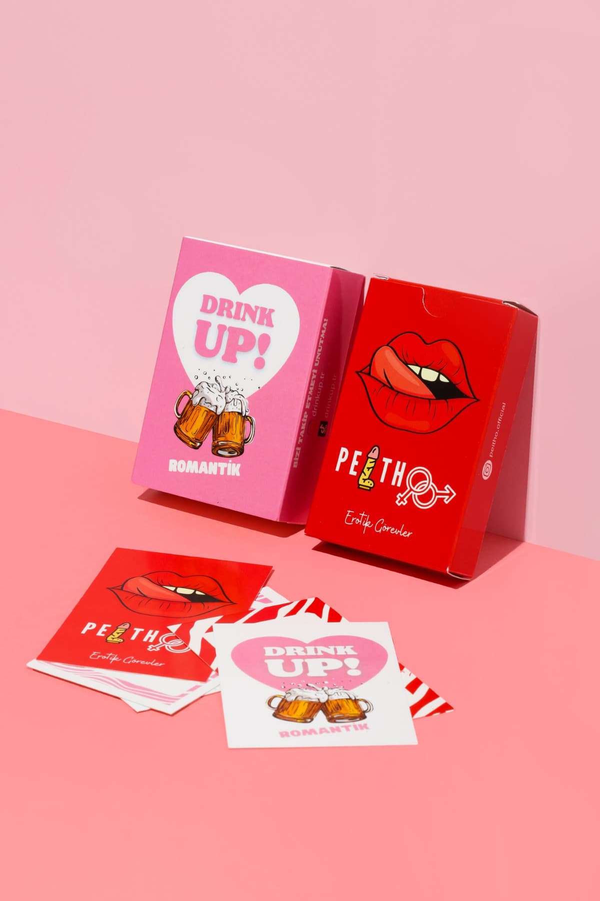 drink up Romantik Içki Oyunu Ve Peitho Çiftlere Özel Ikili Oyun Seti | Sevgililer Günü Kart Oyunu