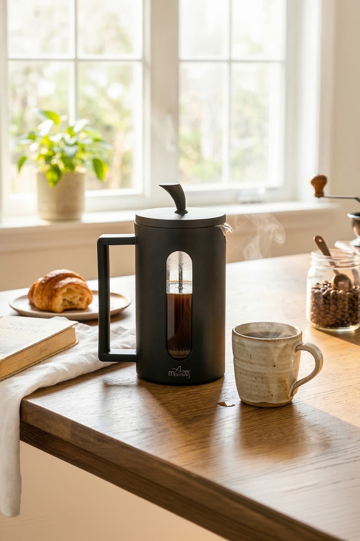 Any Morning Ff002 Kahve Ve Bitki Çayı Için French Press 600 Ml