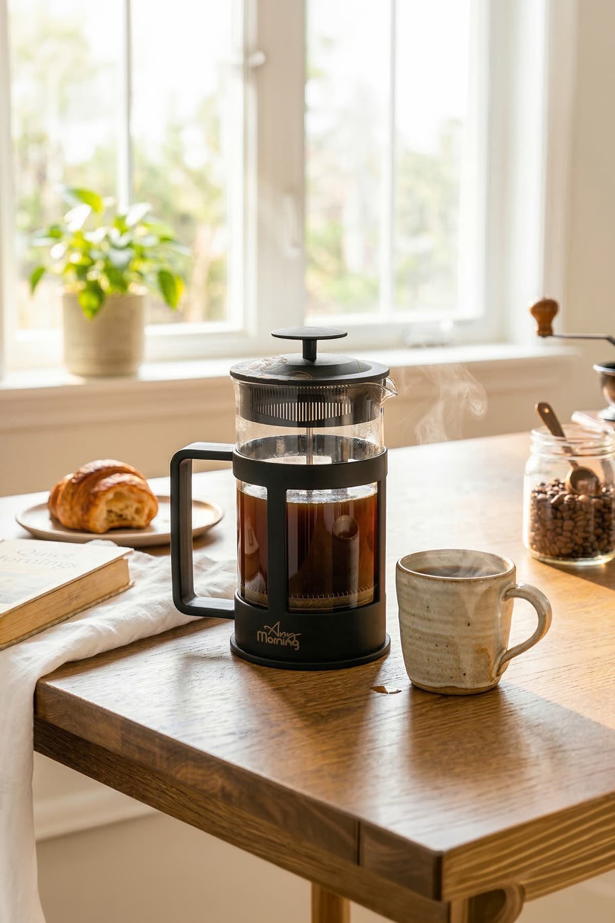 Any Morning Fy04 Kahve Ve Bitki Çayı Için French Press, 800 Ml