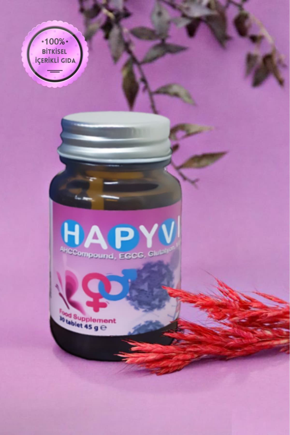 Hapyvir Ahcc Ompound Egcg Glutatyon Vitaminler Içeren Takviye Edici Gıda