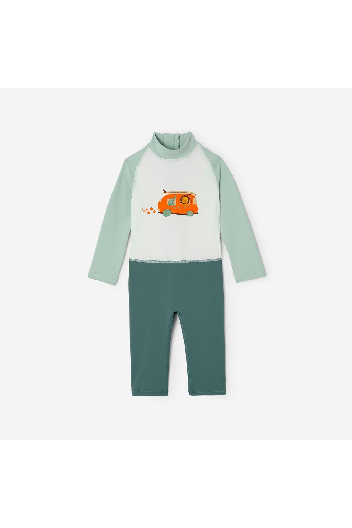 Decathlon Bebek/Çocuk UV Korumalı Uzun Kollu Wetsuit - Baskılı/Mavi