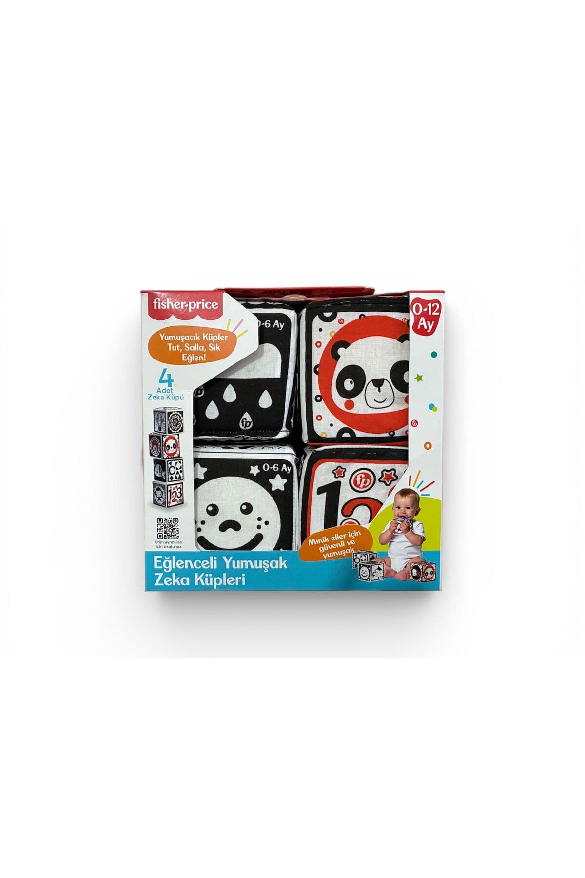 Fisher Price Eğlenceli Yumuşak Zeka Küpleri