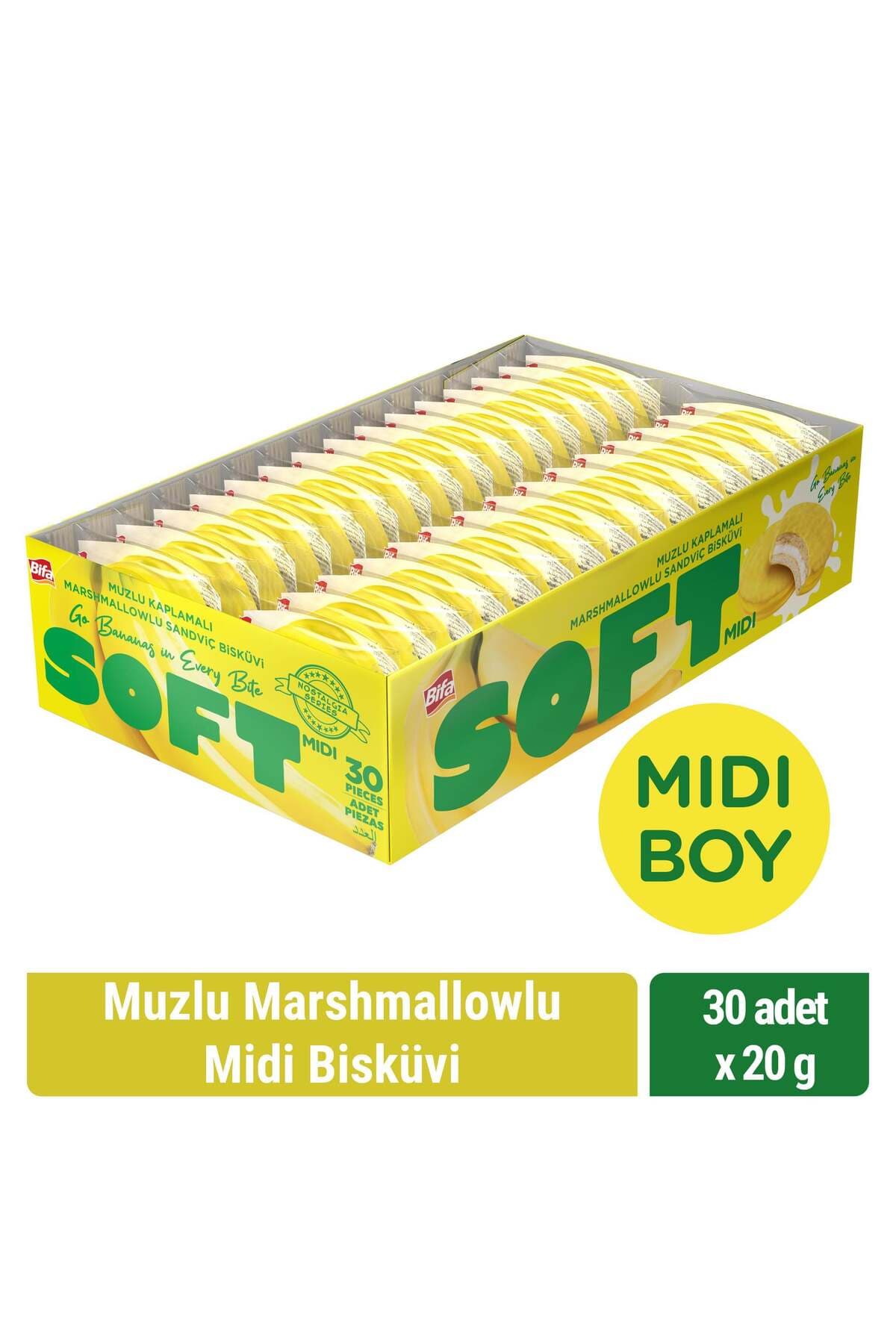 Bifa Soft Muzlu Marshmallowlu Midi Boy Bisküvi 20 gr x 30 Adet