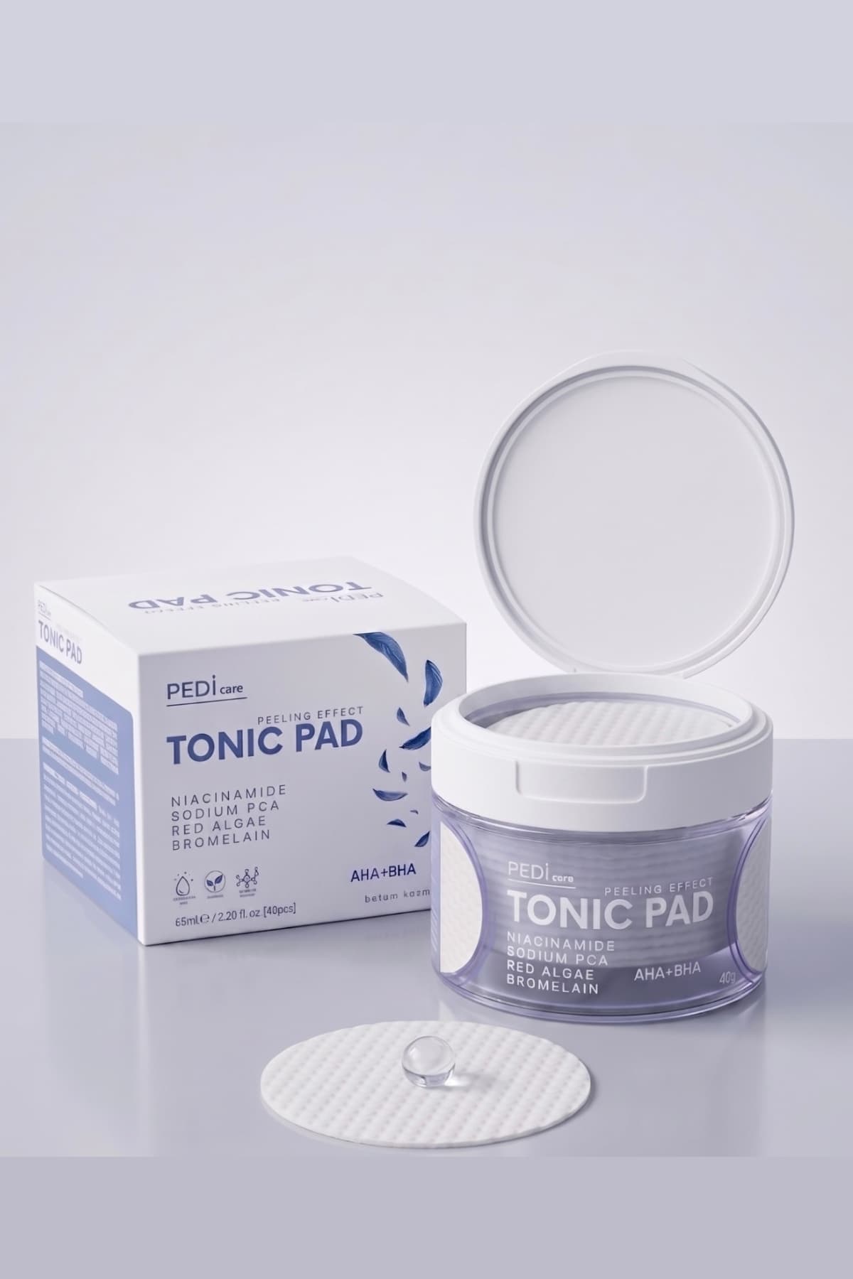 Pedi Care AHA+BHA Cilt Temizleyici Tonik Ped