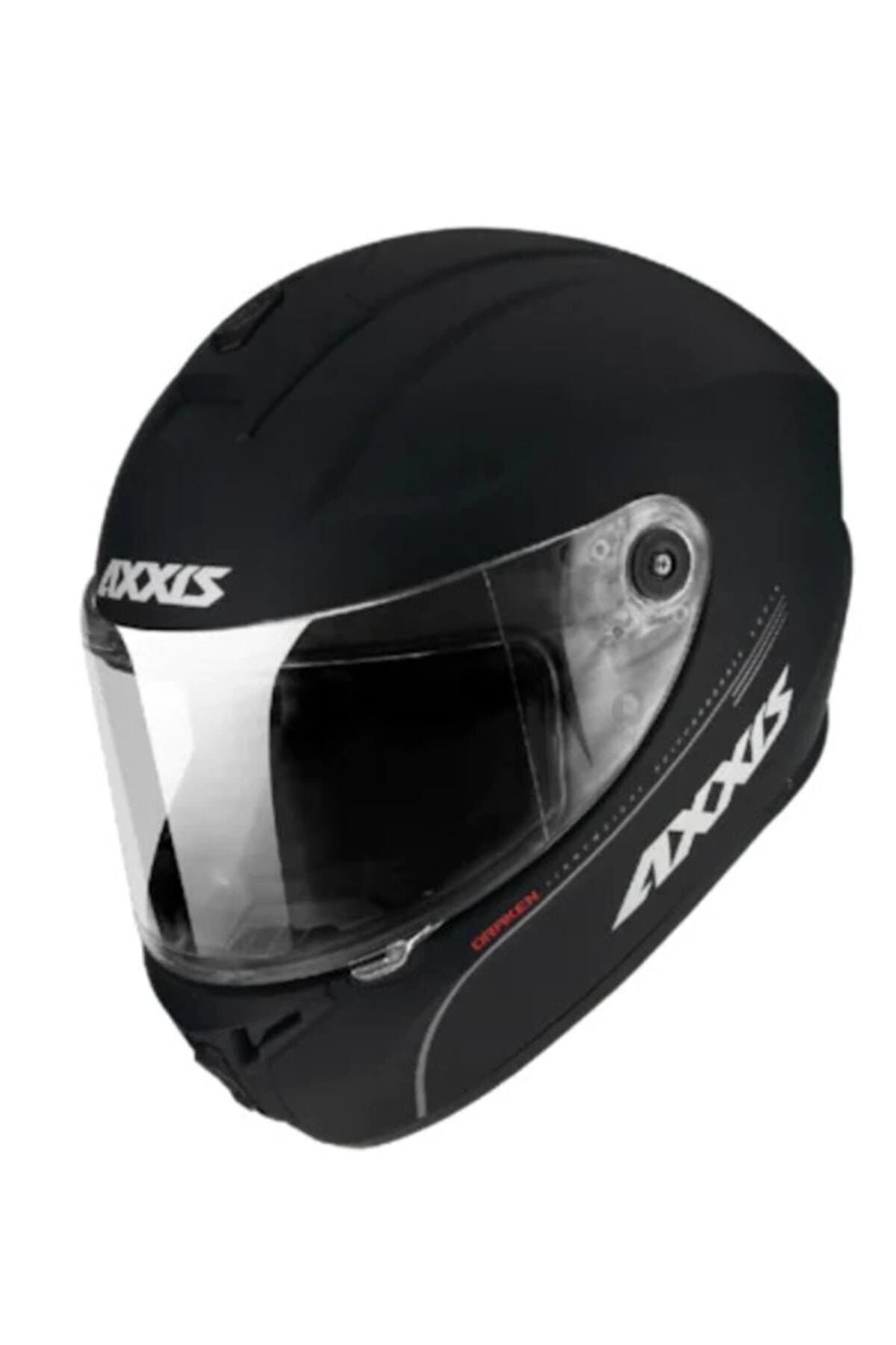Axxis Kask Draken Matt Black Motosiklet Kaskı