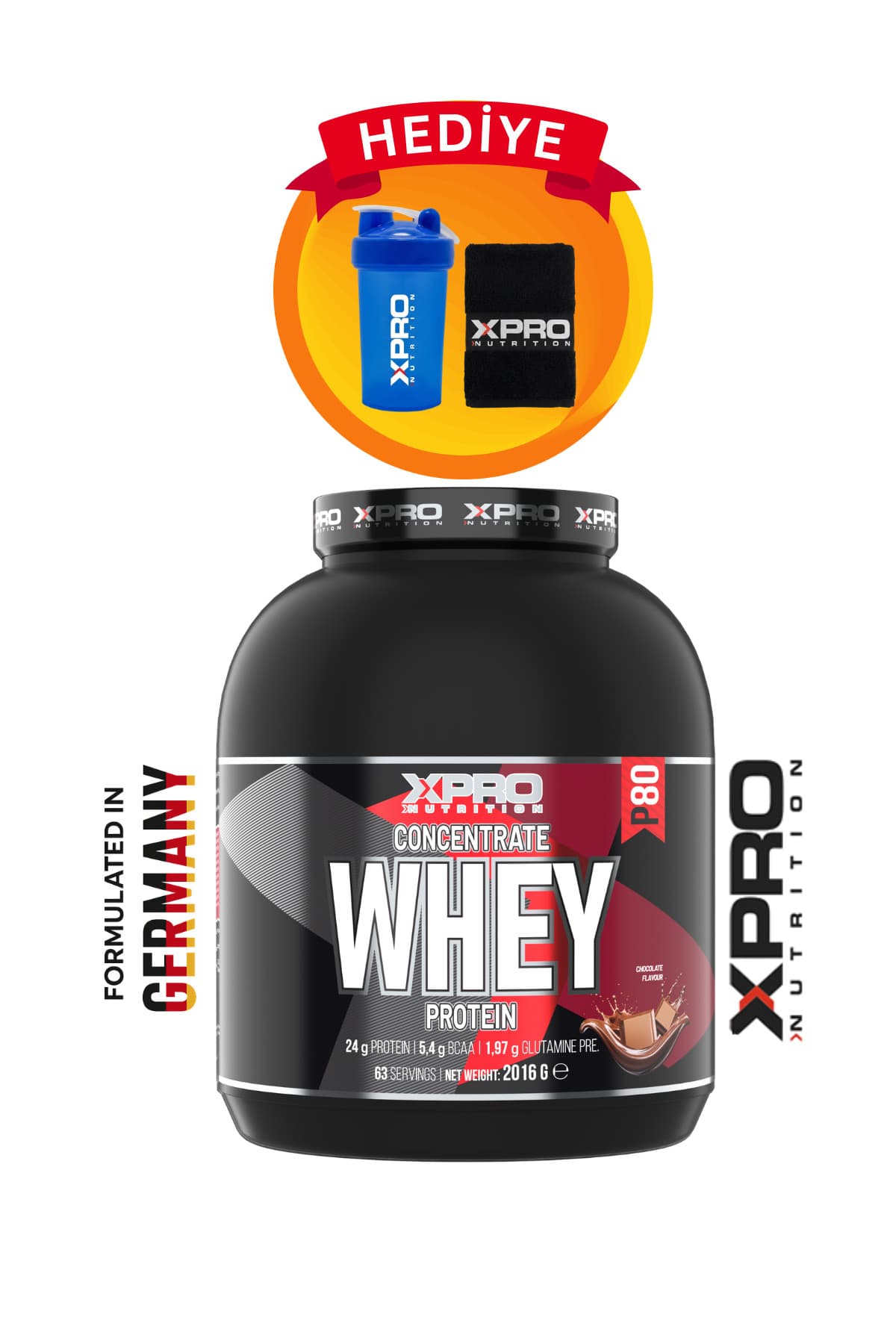 Xpro Nutrition Whey Protein Tozu 2016gr Çikolata Aromalı