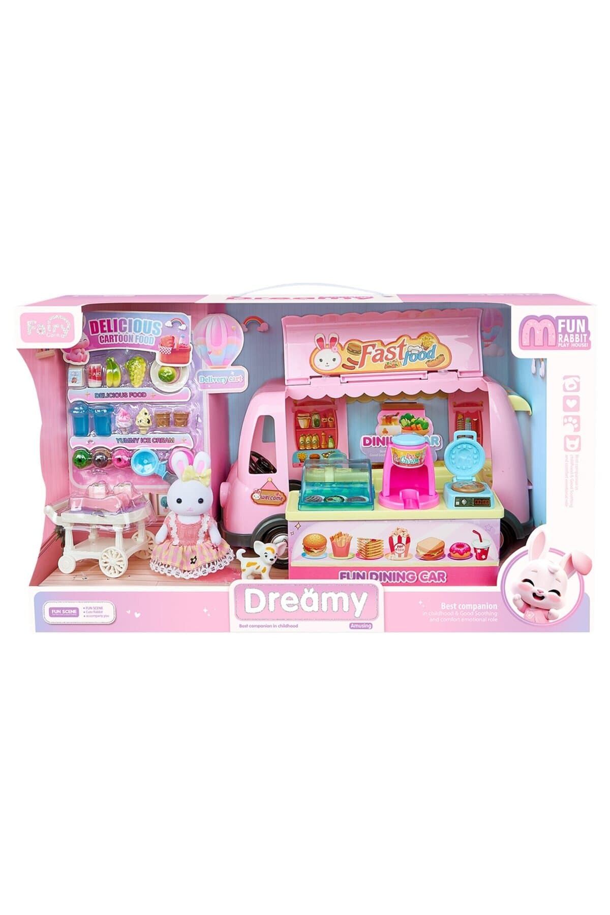 Mega Bay Dreamy Mini Tavşan Tatlı Karavan Oyun Seti