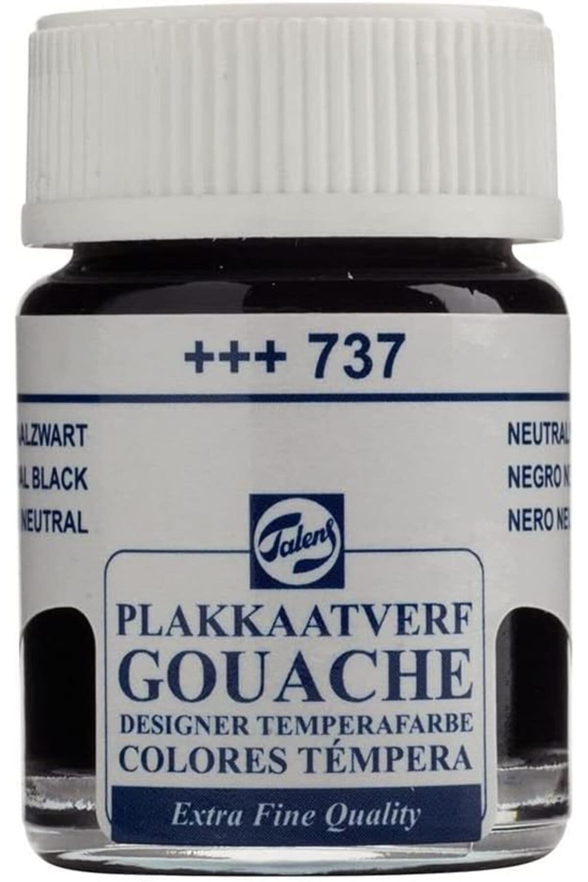 Genel Markalar Gouache Jar 16ml Guaj Boya Neutral Black / 737