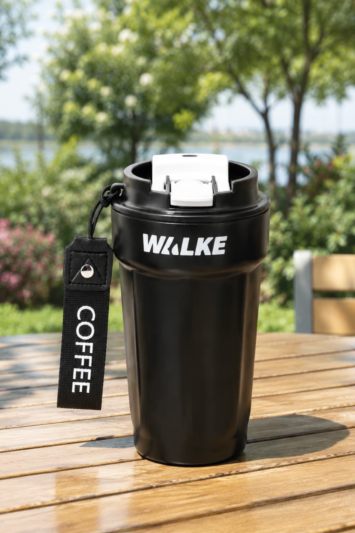 Walke Luxury Çift Ağızlıklı Paslanmaz Çelik Bardak Termos 450 ML