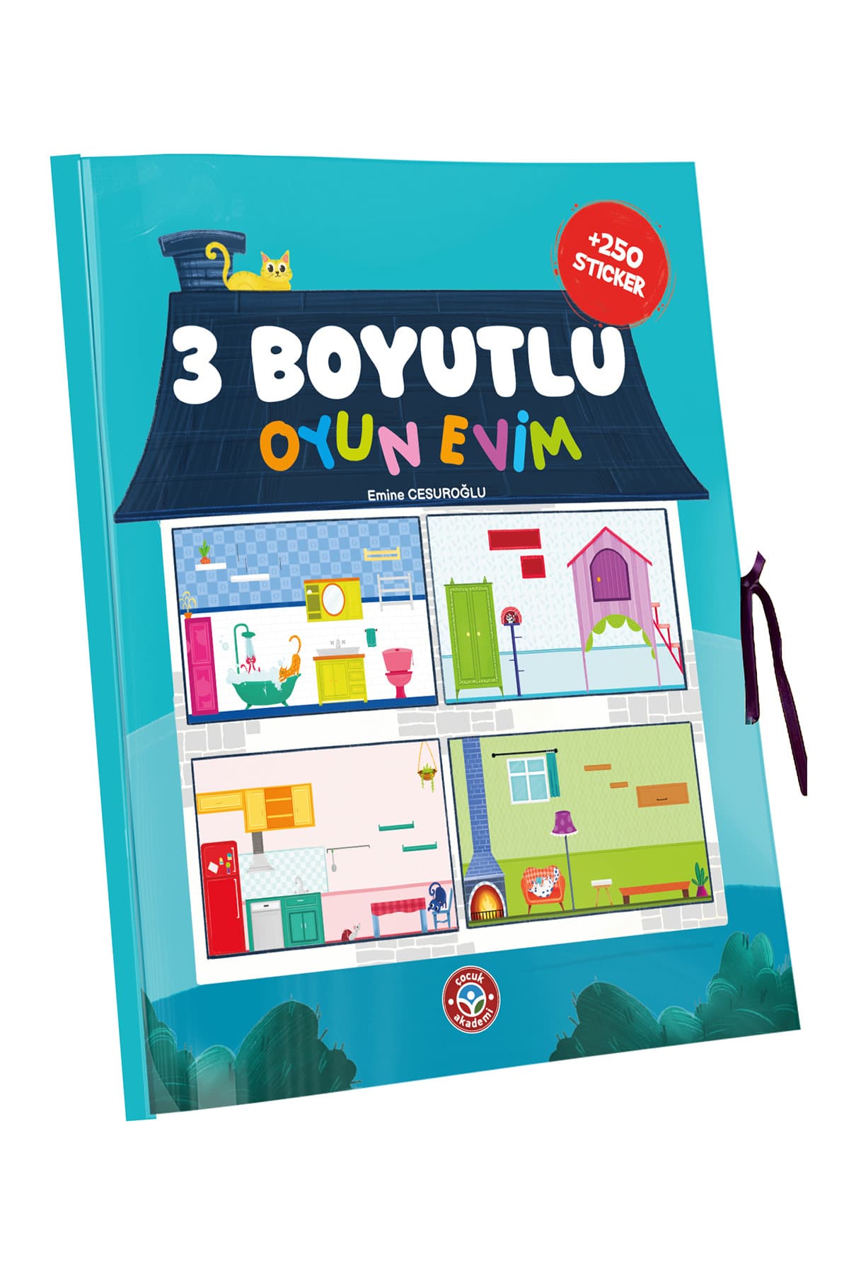 Çocuk Akademi 3 Boyutlu Stickerlı Oyun Evim