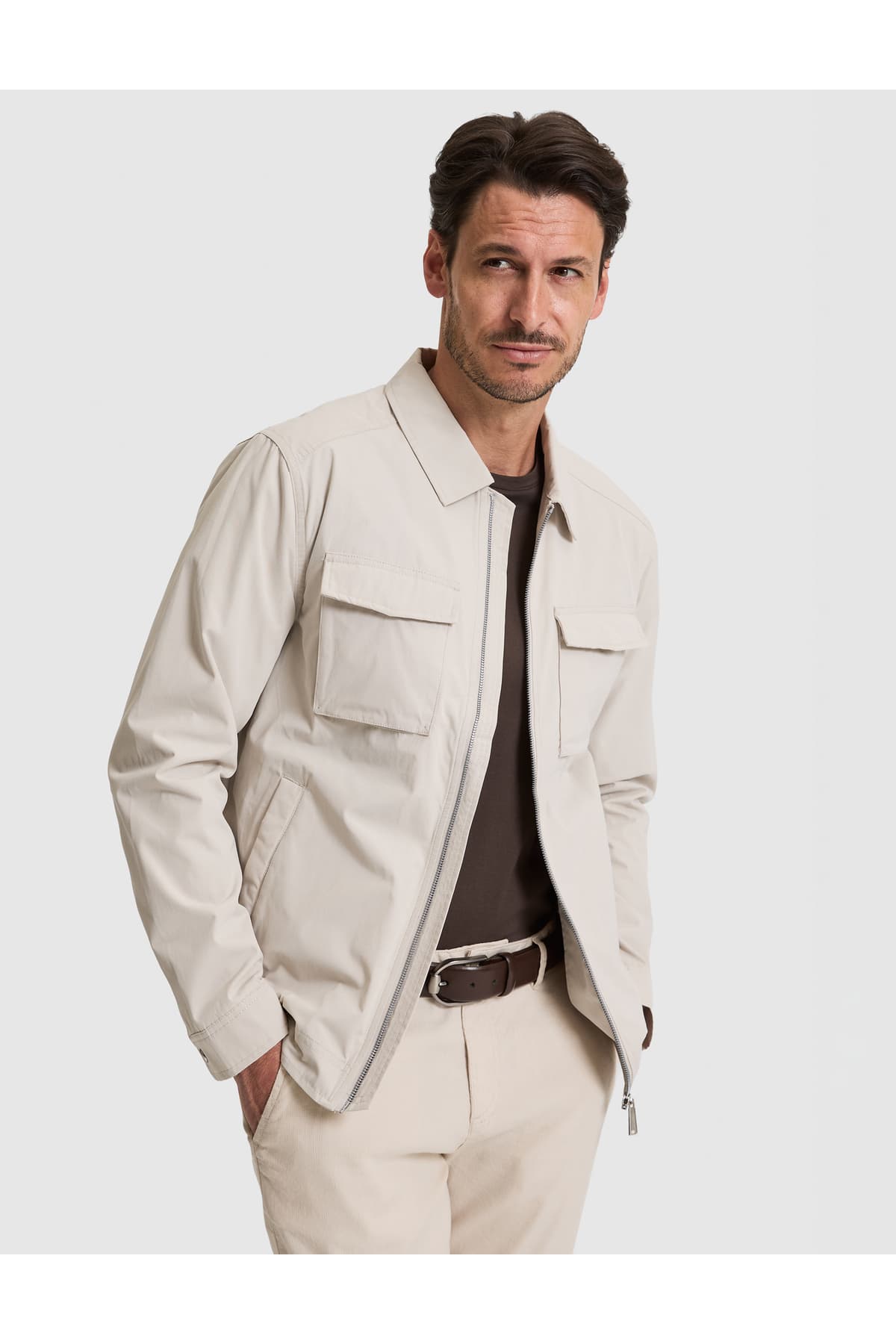Pierre Cardin Bej Gömlek Yaka Mevsimlik Mont 50325313-Vr011