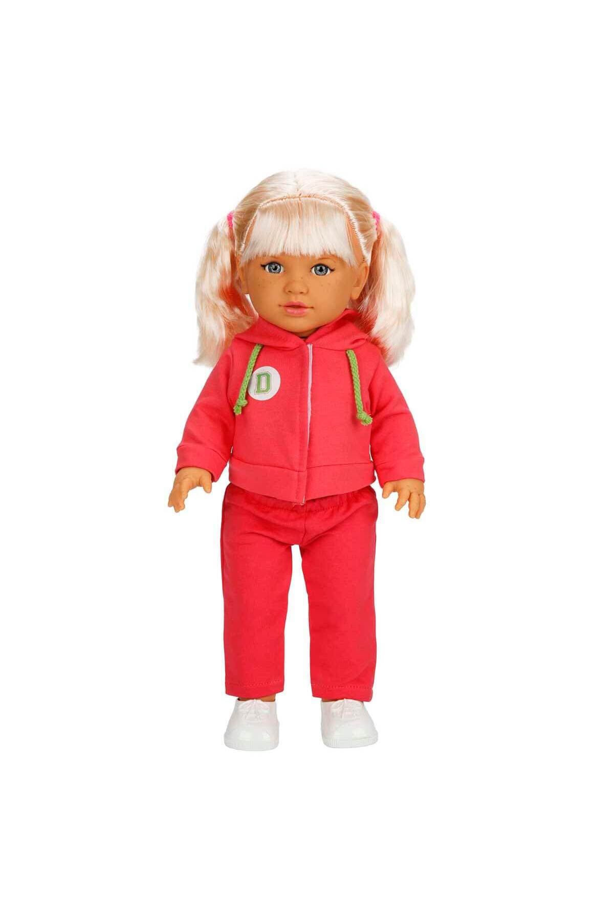 Sunman Tina Sporty Bebek 45 cm - Koyu Pembe Eşofmanlı