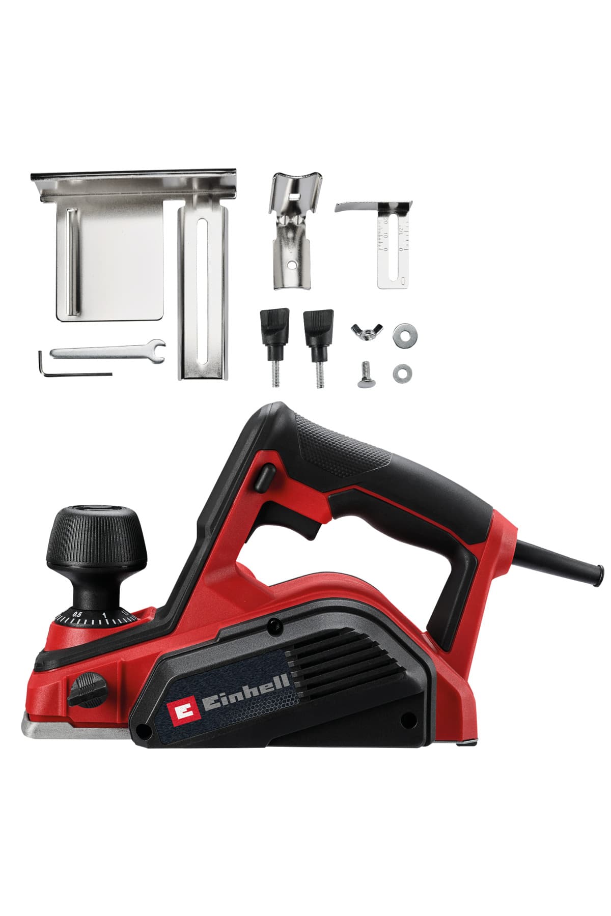 Einhell Elektrikli Planya TC-PL 800 (800 W, 82 mm planya genişliği, 2 mm kesme derinliği, derinlik sınırlayıcısı/paralel kılavuz, emiş adaptörü, 2x çift taraflı karbür bıçak dahil) - 4345330