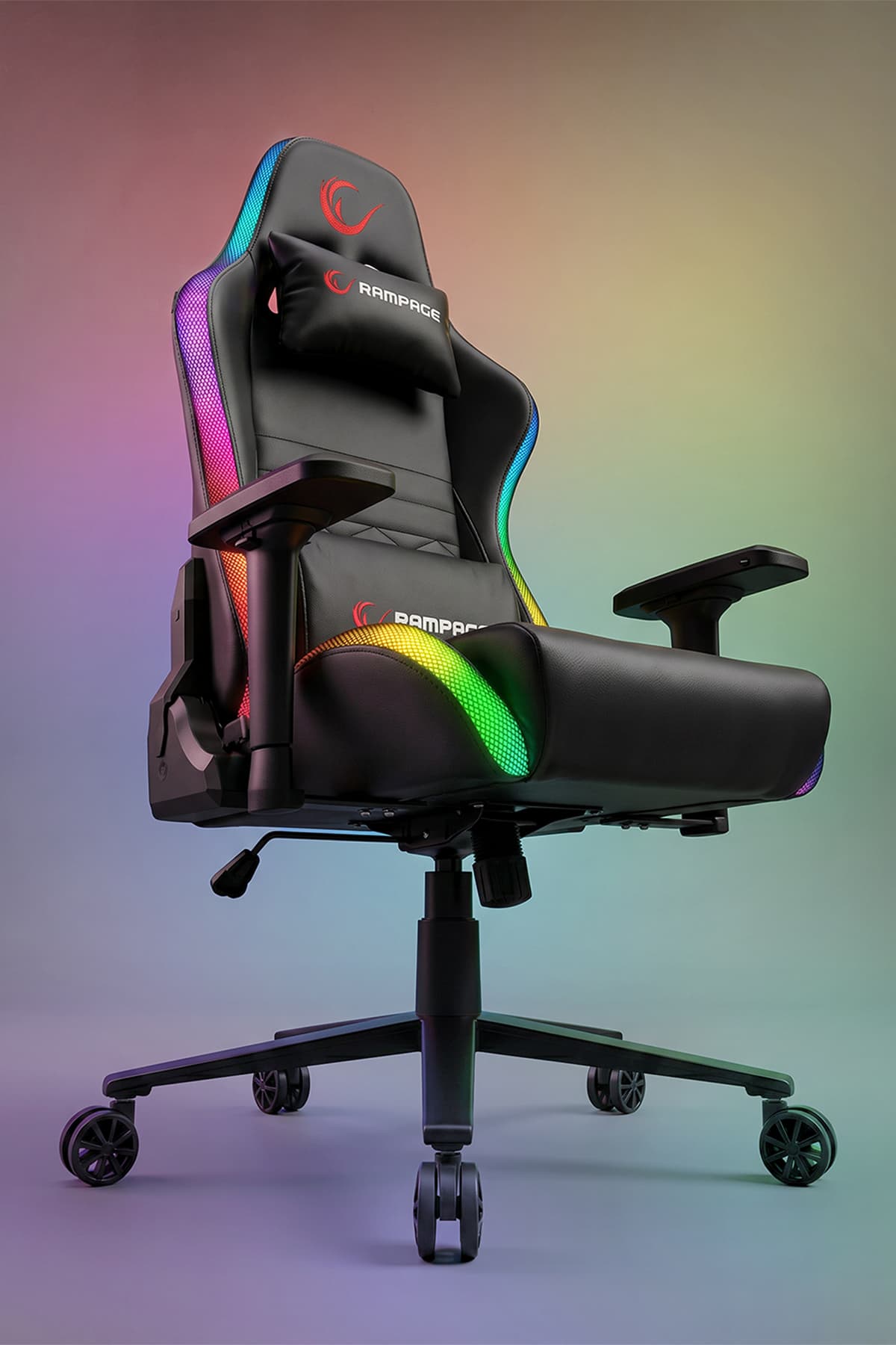 Rampage Kl-r19 Moncher Rgb Aydınlatmalı Oyuncu Koltuğu Siyah