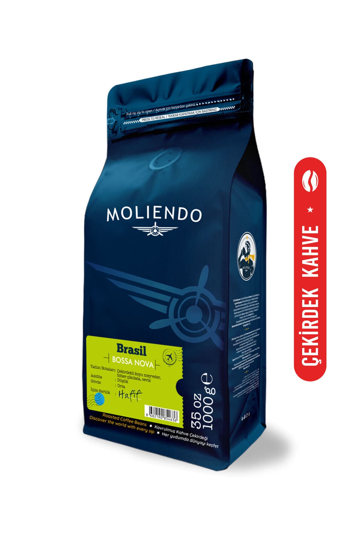 Moliendo Brasil Bossa Nova Yöresel Kahve (Çekirdek Kahve) 1000 g