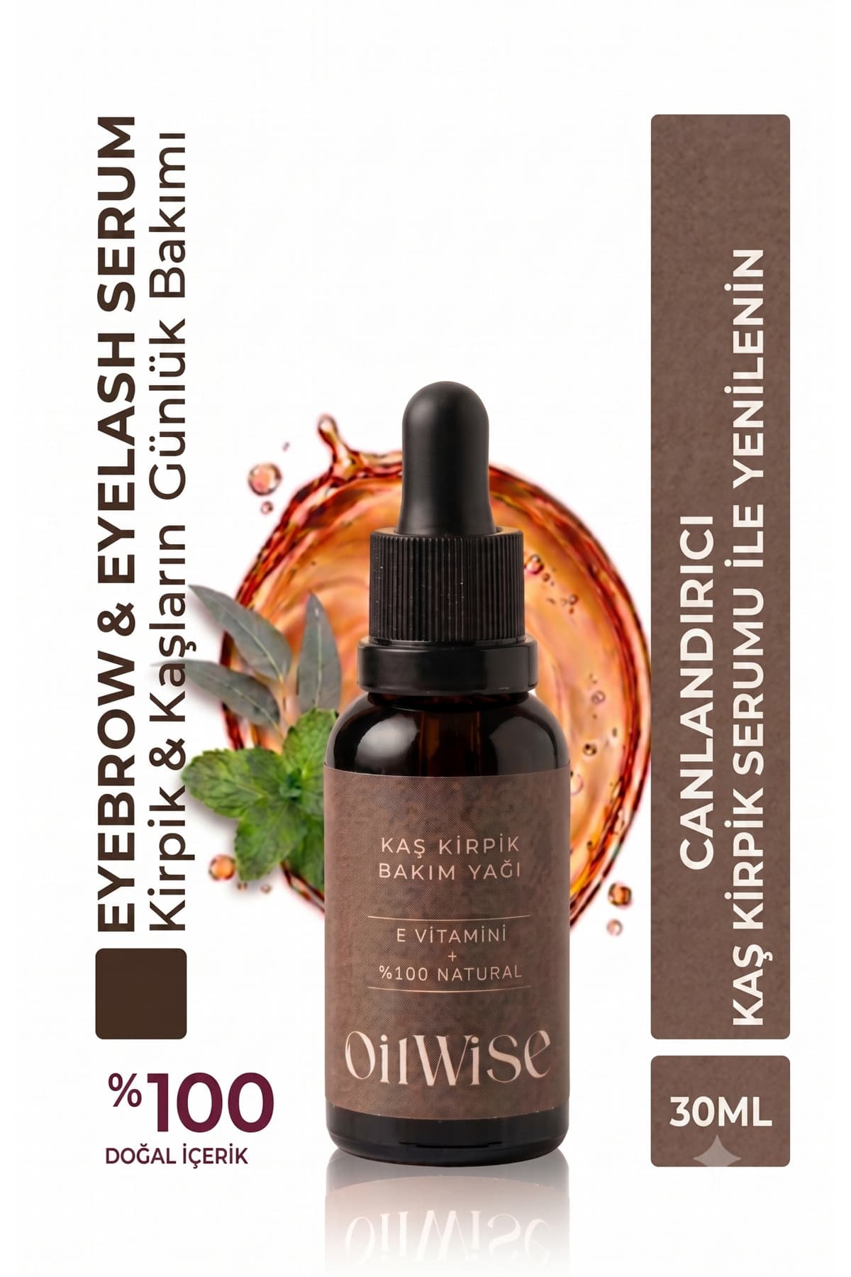 Oilwise Oilwise Güçlendirici ve Besleyici Kaş Kirpik Bakım Yağı 30 ml