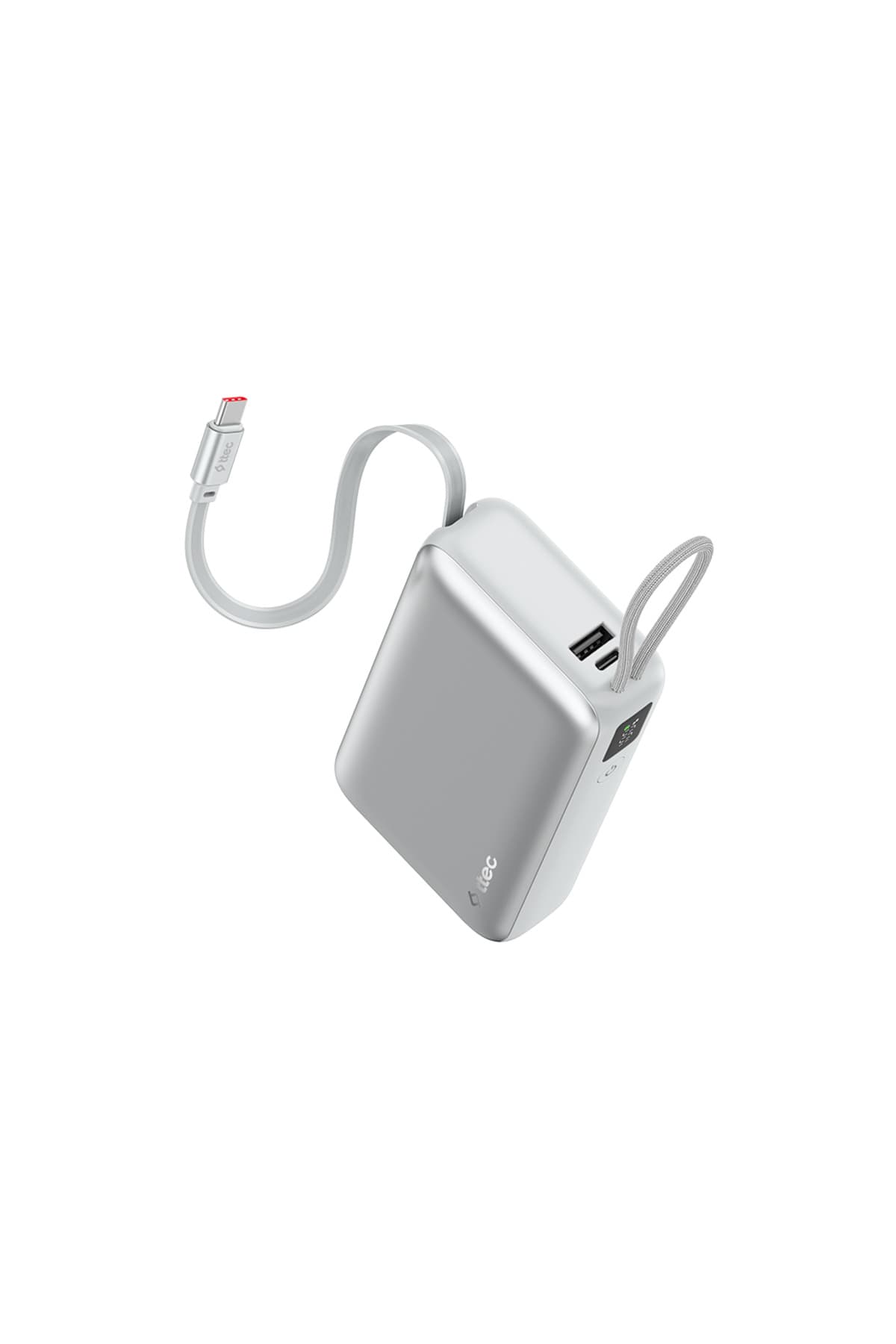 Ttec ReCharger Pro LCD 20.000mAh PD 45W USB-C Makaralı Kablolu Taşınabilir Hızlı Şarj Aleti / Powerbank 2BB277G