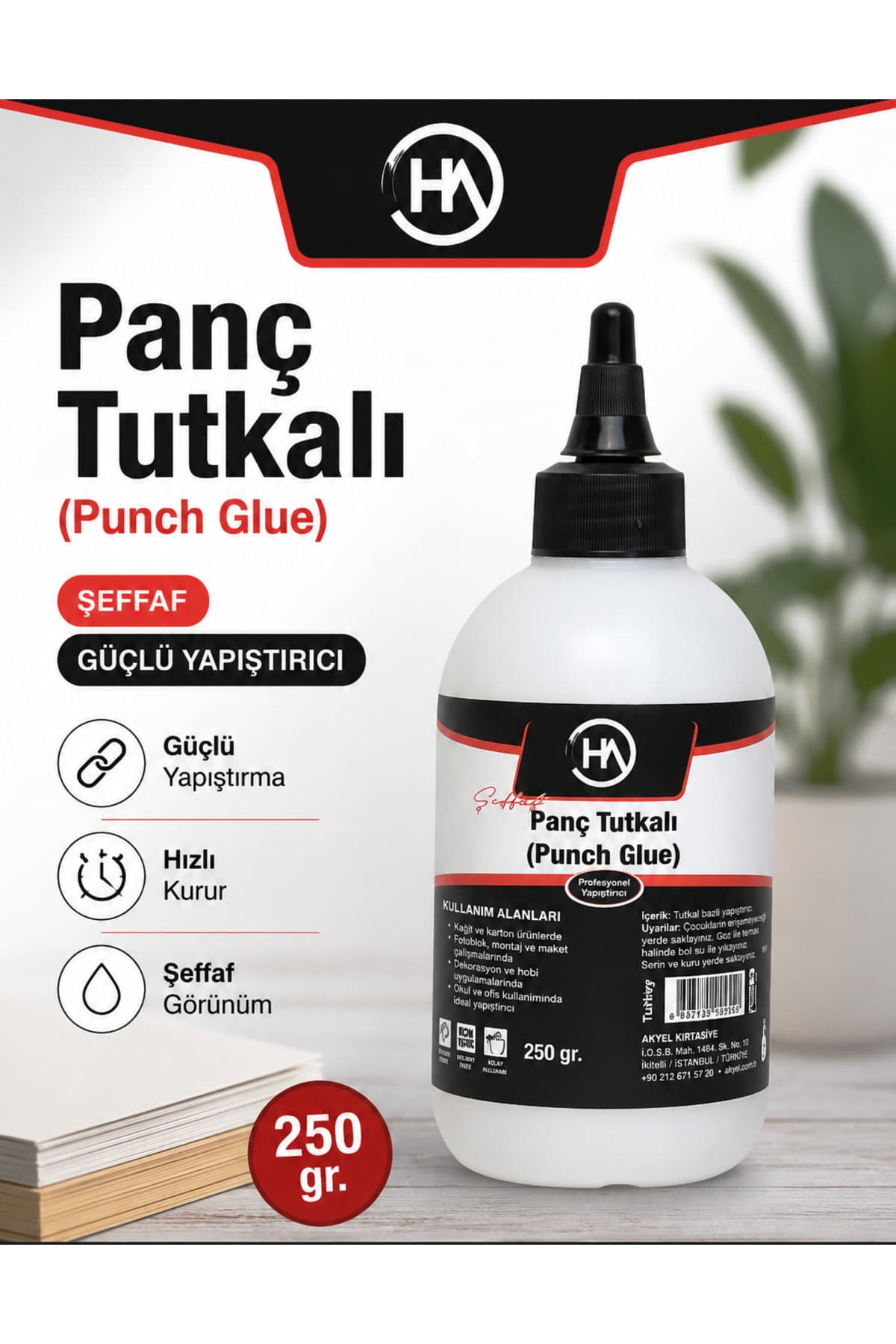 Kandillo Panç Tutkalı 250 Gr Şeffaf Punch Tutkal Güçlü Yapıştırıcı Hobi ve Punch Nakışı