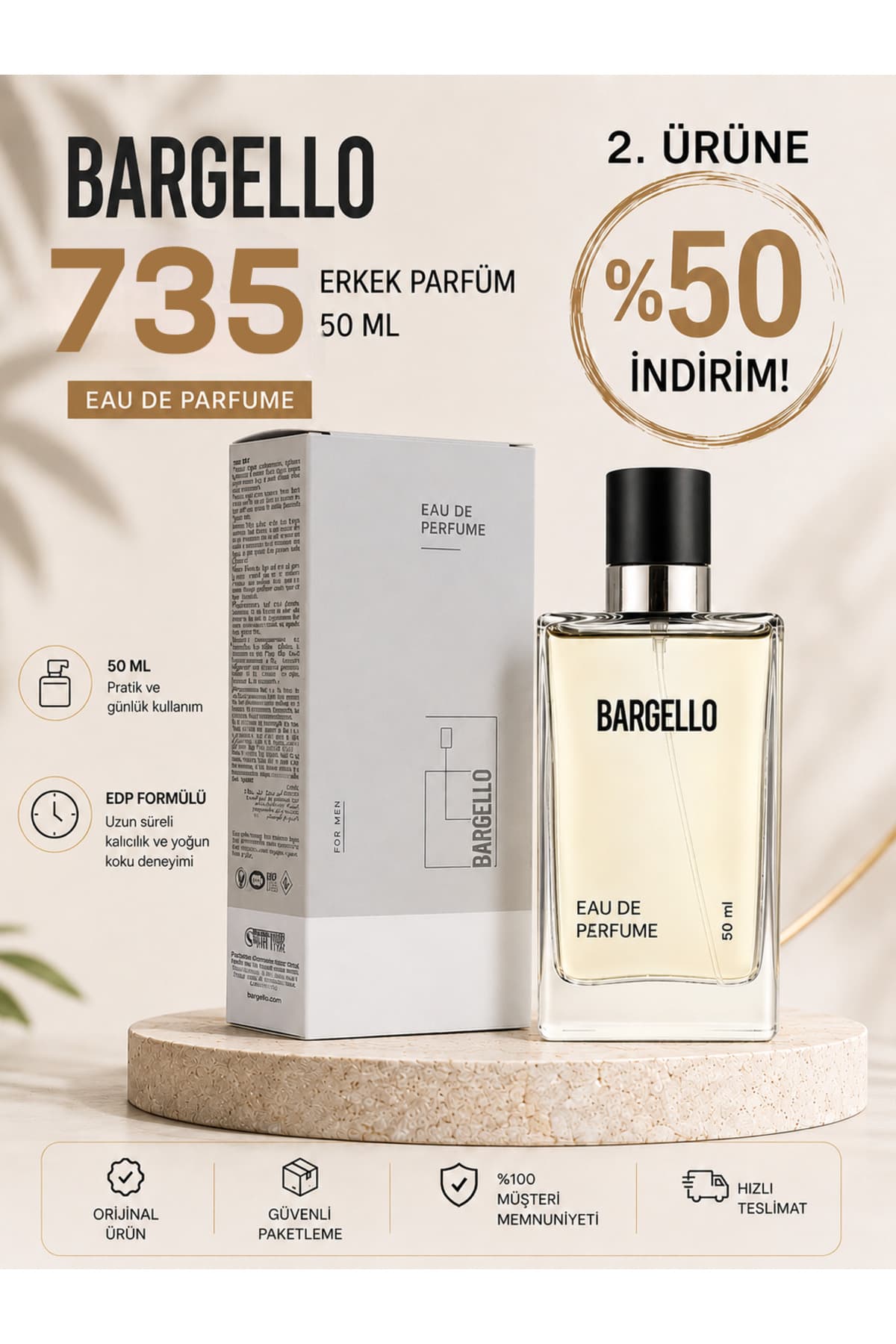 Bargello 735 Fresh Erkek Parfüm 50 ml Edp