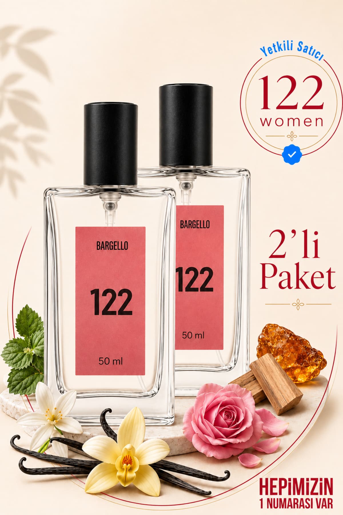 Bargello 122x2(2ADET) Kadın Parfüm Oriental 50 ml Edp-BARGELLO 122