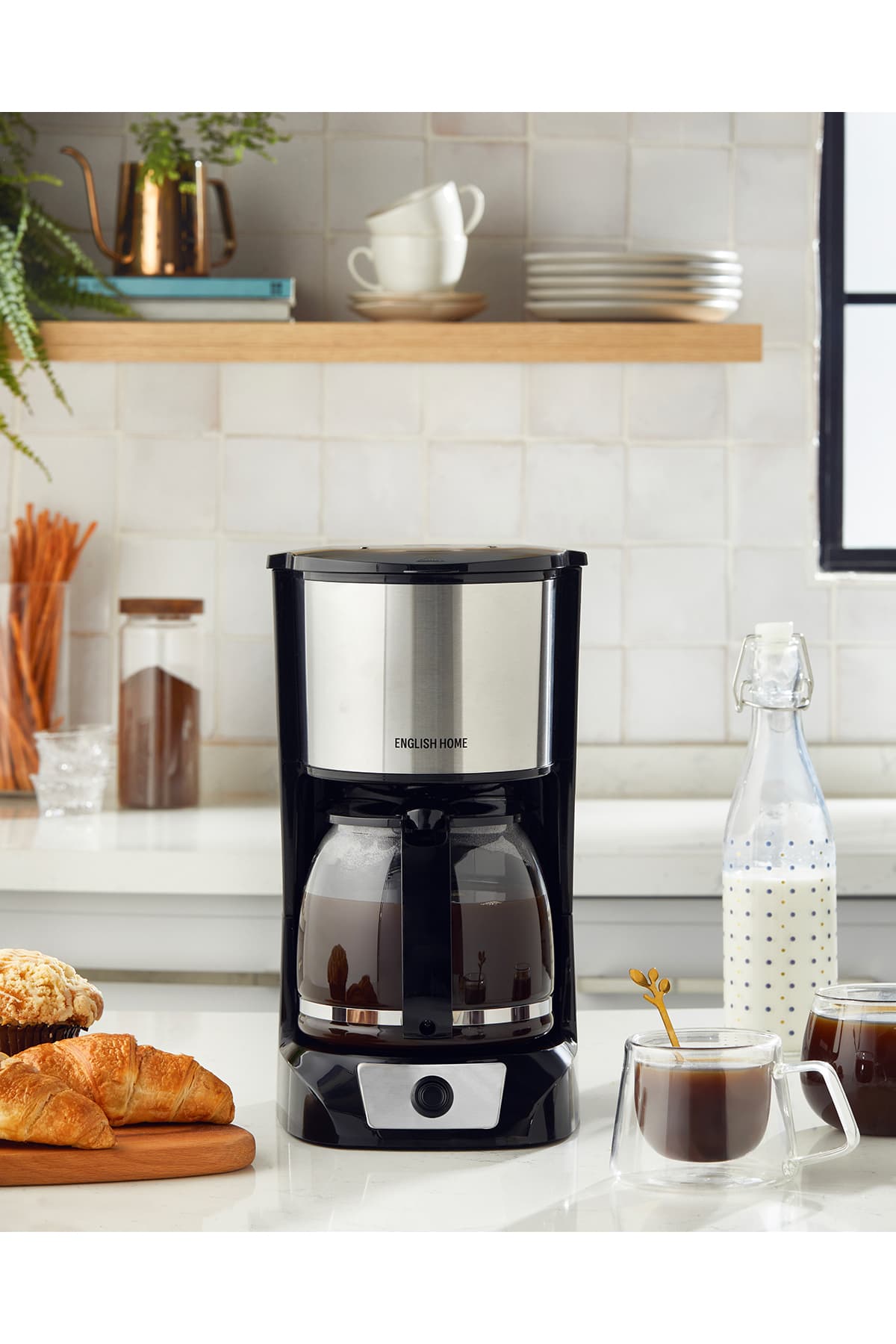 English Home FKM 6001 Coffee Talks Filtre Kahve Makinesi 1,5 LT Siyah