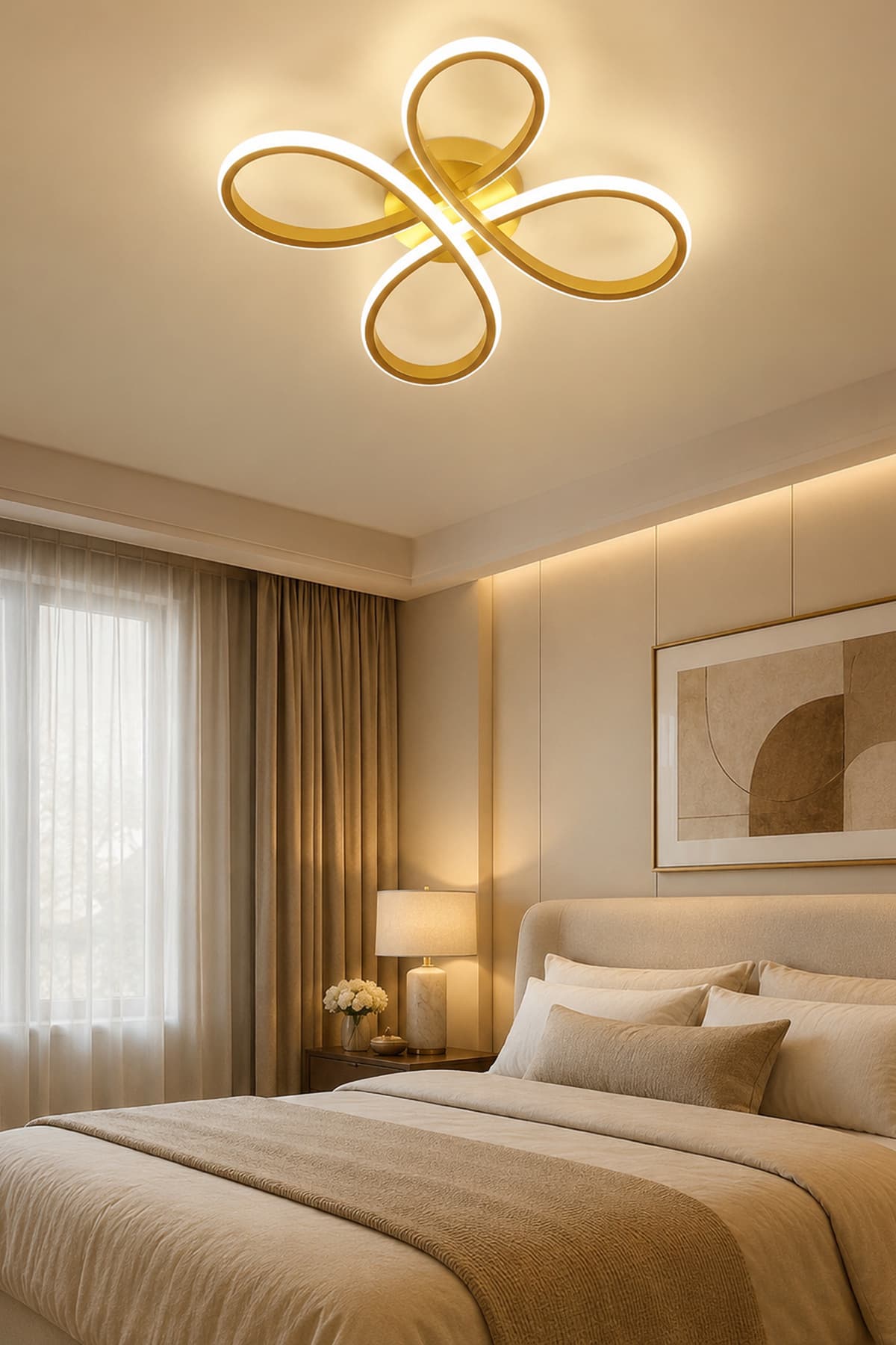 Dekorluna Amon Esktime Modern Plafonyer Tavana Sıfır Salon Mutfak Yatak Odası Led Avize