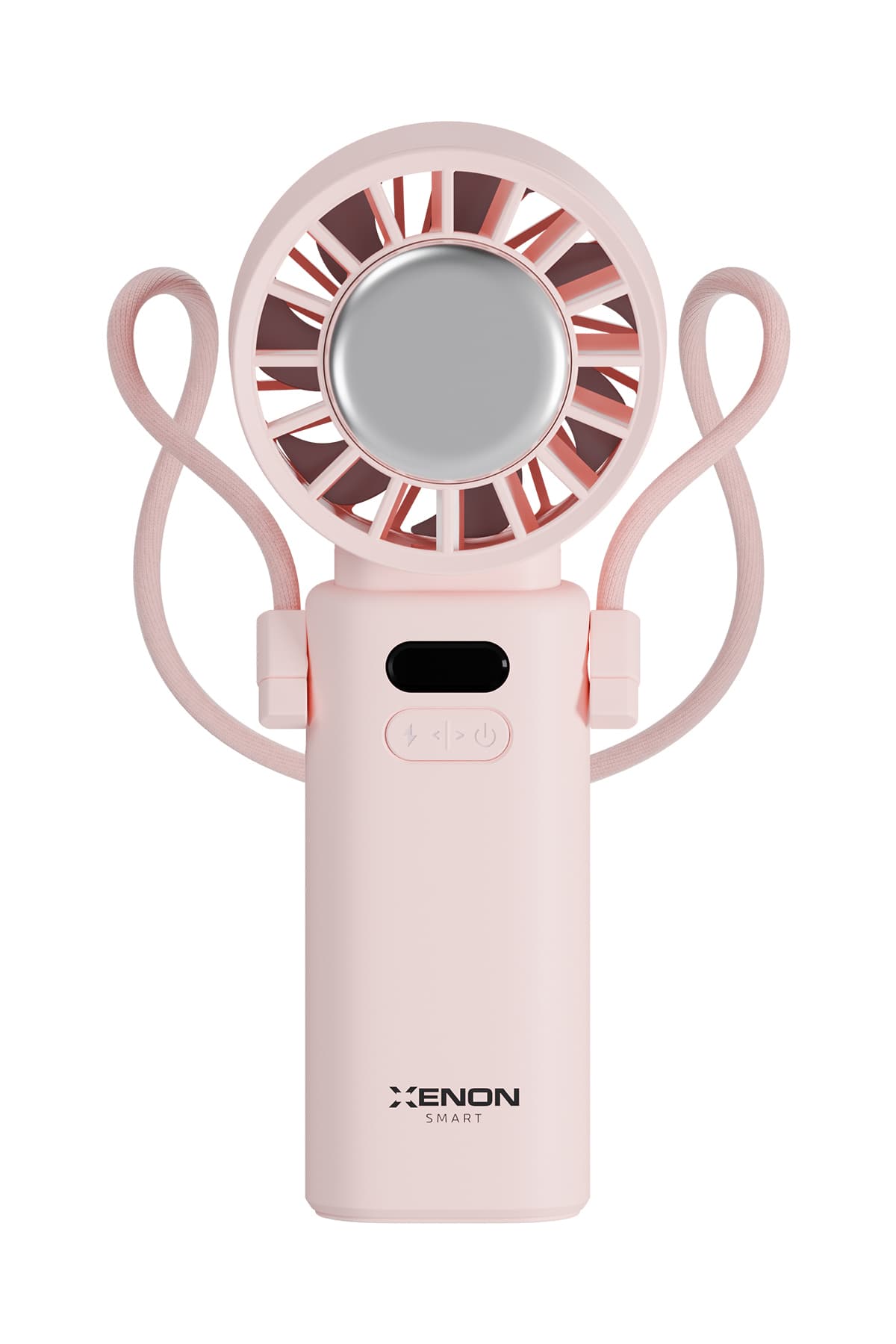 Xenon Smart Peltier Buz Soğutmalı El Vantilatörü | 100 Kademe, 3600mAh, 8300 RPM, USB-C, Askılı (Pembe-X6111)