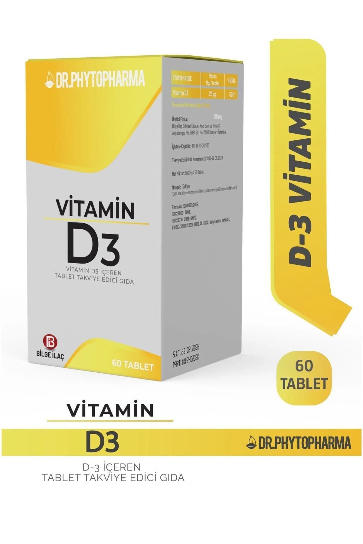 Dr Phytopharma Vitamin D3 60 Tablet