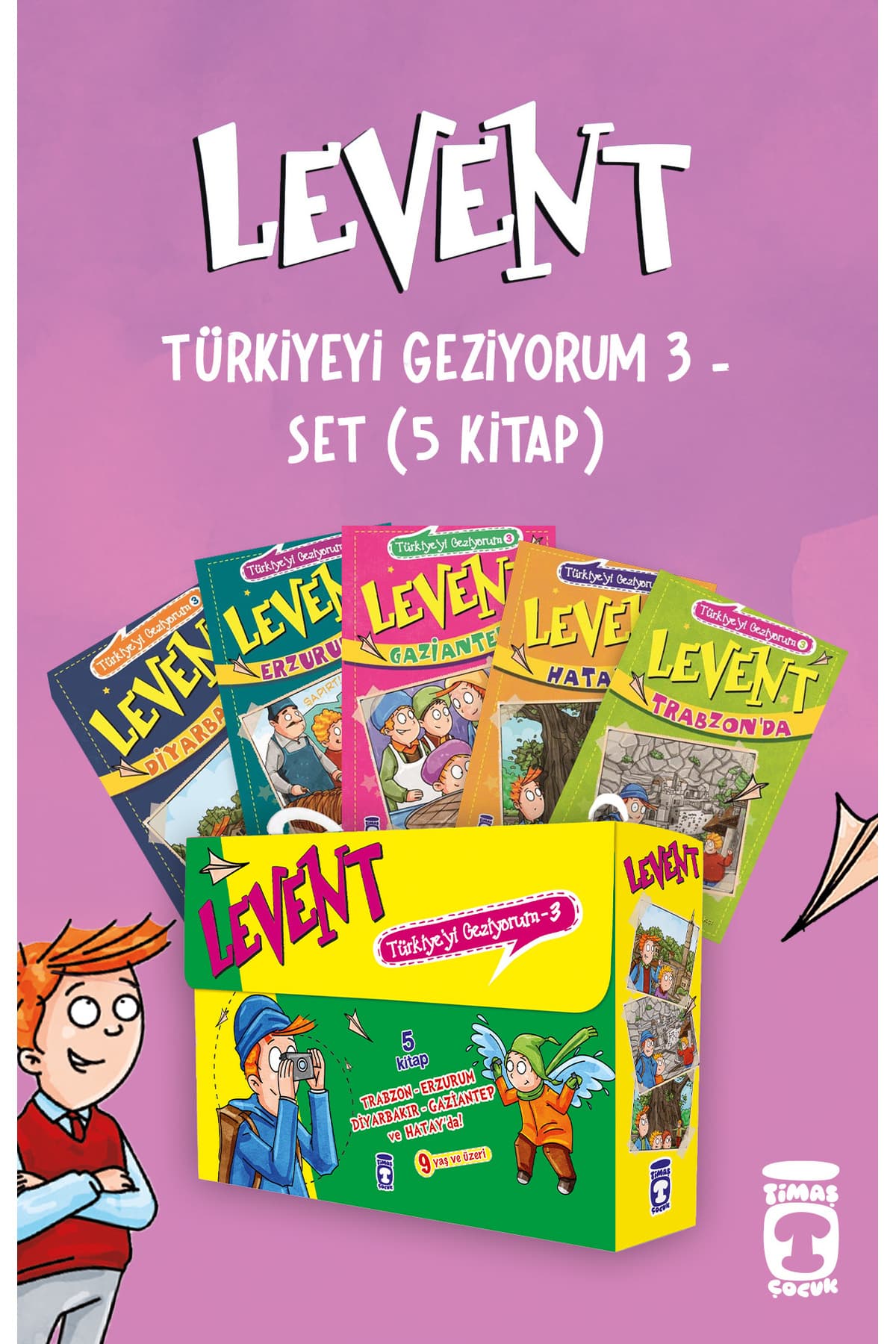 Timaş Çocuk Levent Türkiye’yi Geziyorum - 3 ( 5 Kitap Set )