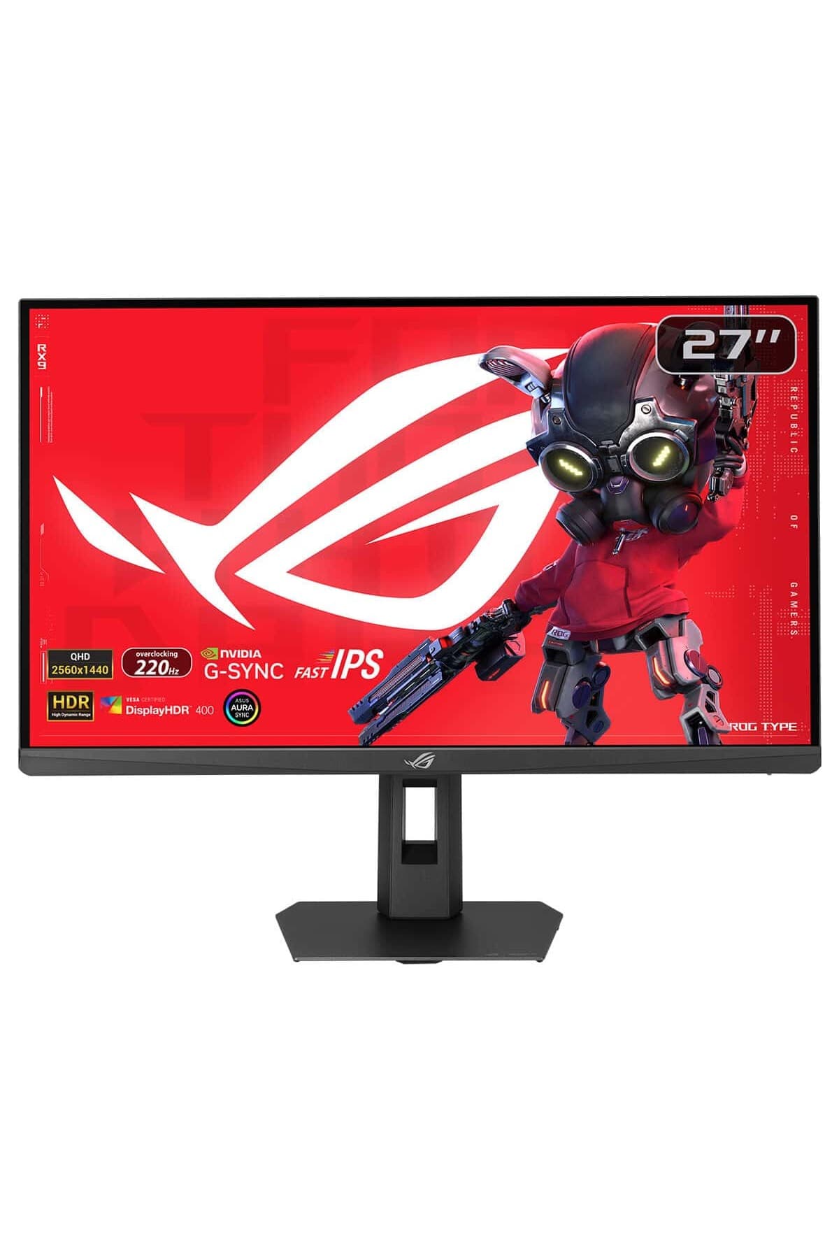 ASUS ROG Strix XG27ACSR 27 inç 220Hz 0.3ms 2K QHD Adaptive Sync Fast IPS Pivot Gaming Monitör