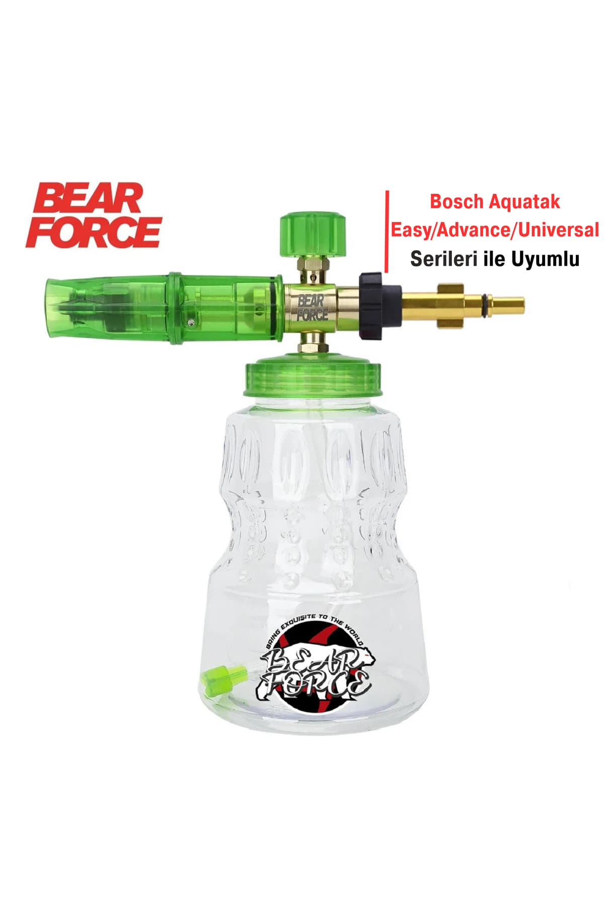 ROBEVE Bear Force Foam Lance Bosch Aquatak Cihazlar İle Uyumlu Köpük Yapıcı Aparat 1L Köpük Aparatı