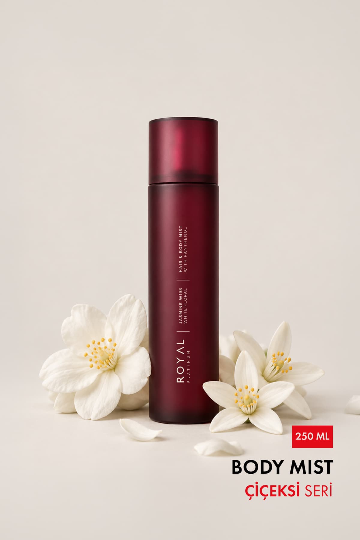 Royal Platinum Body Mist W198 Jasmine (Vücut ve Saç Spreyi) EDP 250 ML | Çiçeksi Seri