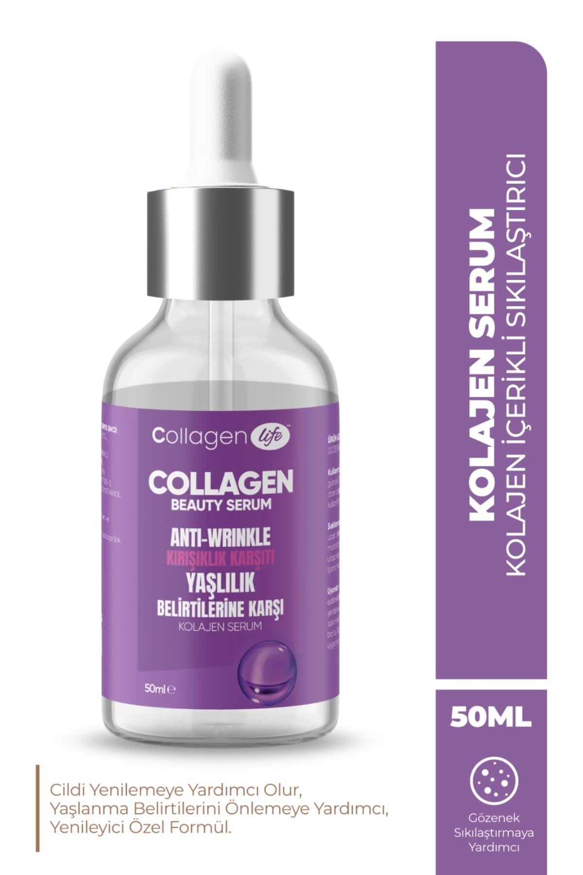 Collagen Life Aydınlatıcı ve Nemlendirici Kolajen Serum 50ml – Yaşlanma Karşıtı Cilt Bakımı