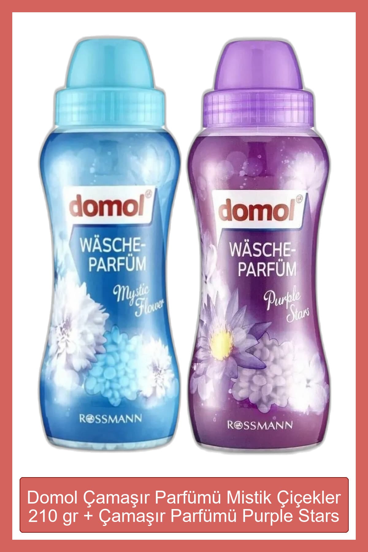 Domol Çamaşır Parfümü Mistik Çiçekler 210 gr + Çamaşır Parfümü Purple Stars 210 gr