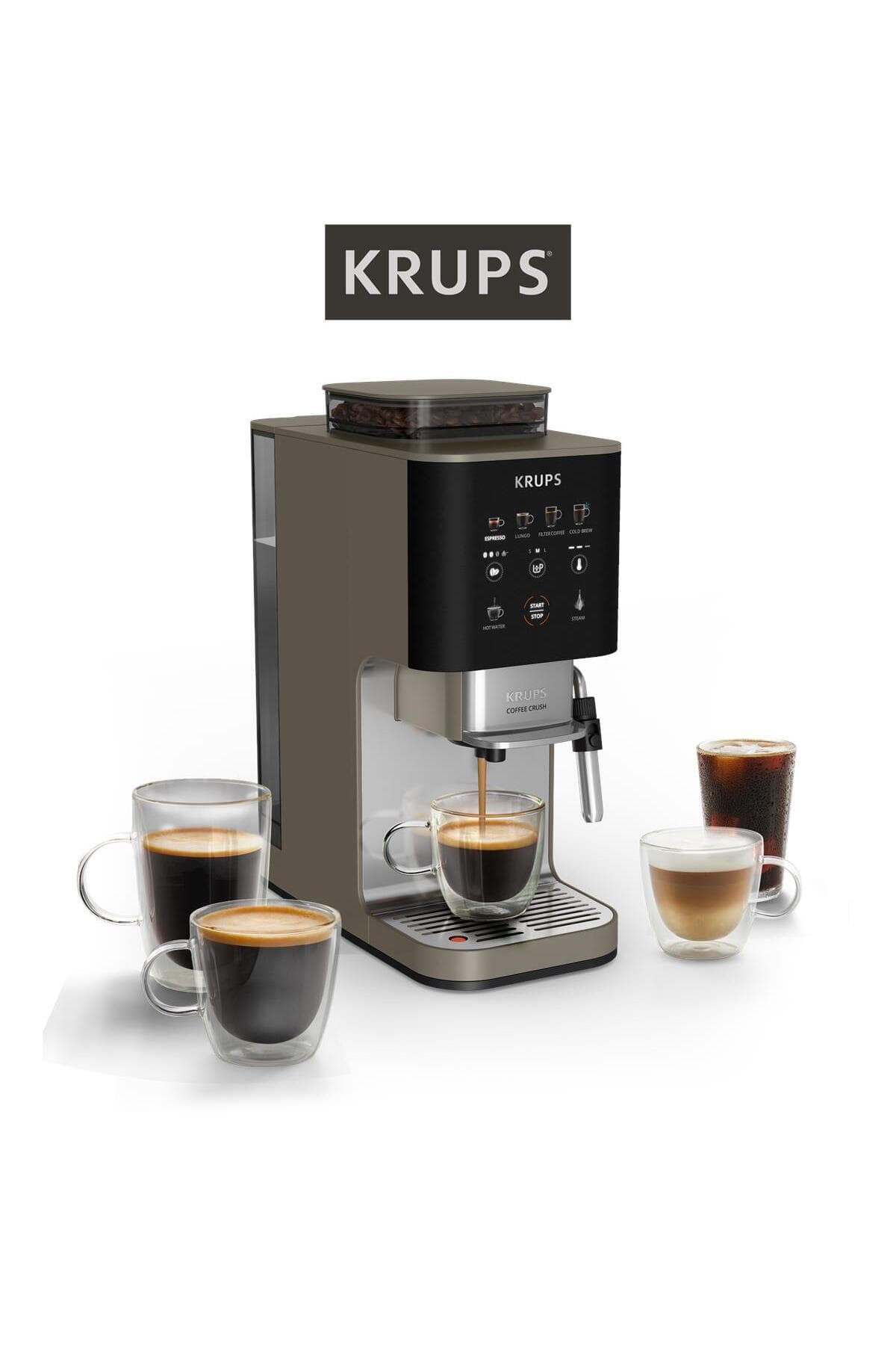 Krups Coffee Crush Experience Tam Otomatik Çekirdekten Fincana Espresso Kahve Makinesi