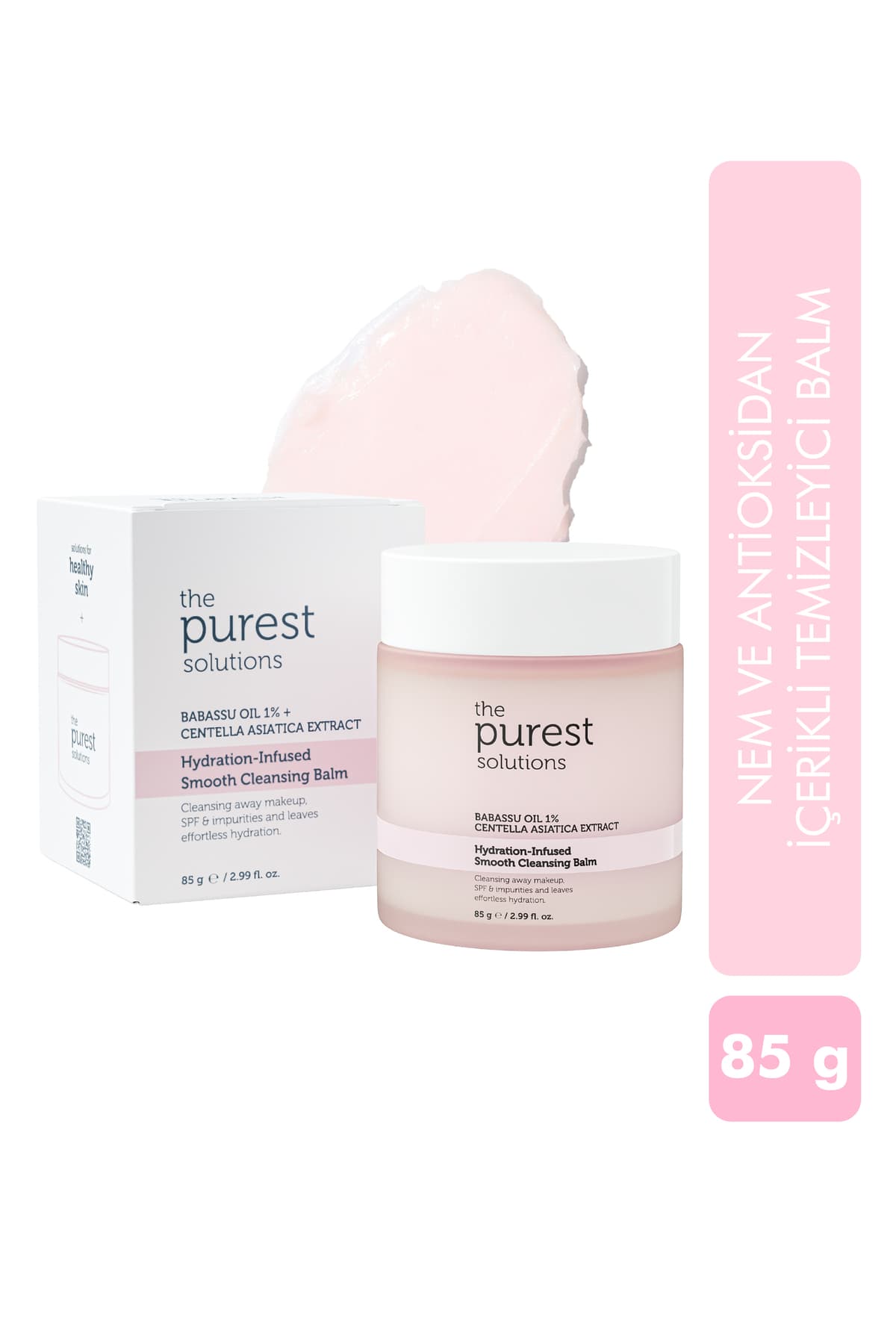 The Purest Solutions Hassas Ve Kuru Ciltler Için Nem Ve Antioksidan İçerikli Temizleyici Balm 85 gr
