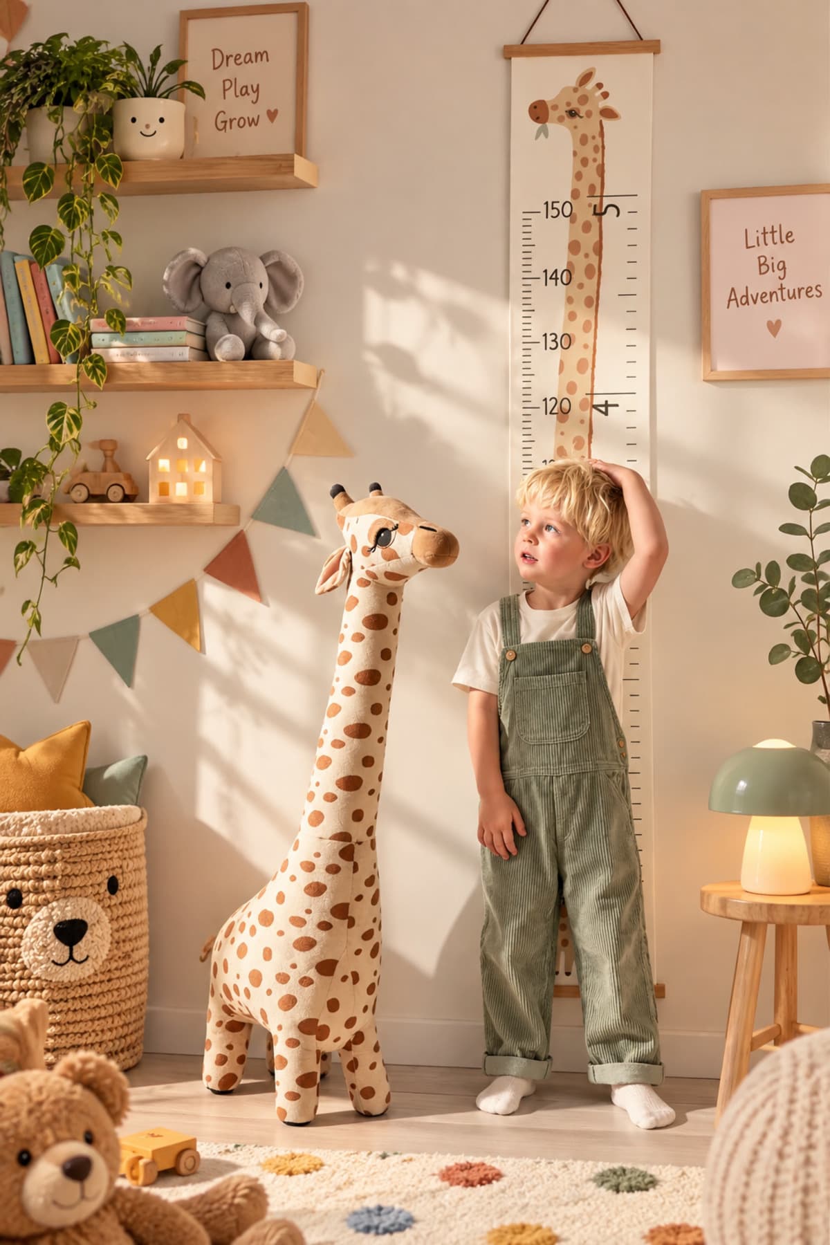 Pufu Toys Zürafa Peluş Oyuncak (1 METRE) Yastık - Çocuk Odası Dekoru, Oyun ve Uyku Arkadaşı