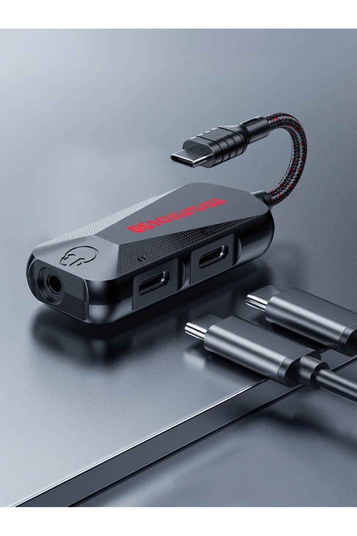 Deppo Trend iPad/Macbook/iPhone 15/16 Plus/17 Pro Max/18 Duo Uyumlu Type-c To 3.5mm Jack Çevirici Kulaklık ve Şarj Dönüştürücü Adaptör